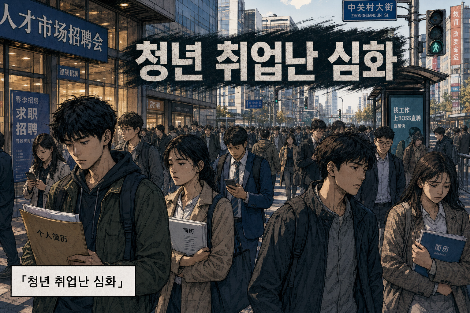 중국 청년 실업률 20%, 그리고 부정행위