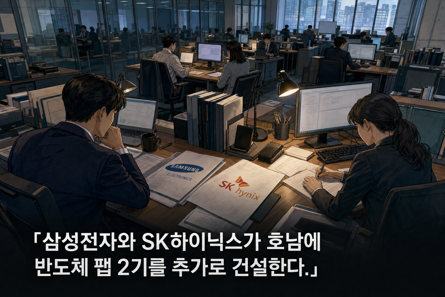 삼성전자와 SK하이닉스가 호남에 반도체 팹 2기를 추가로 건설한다.