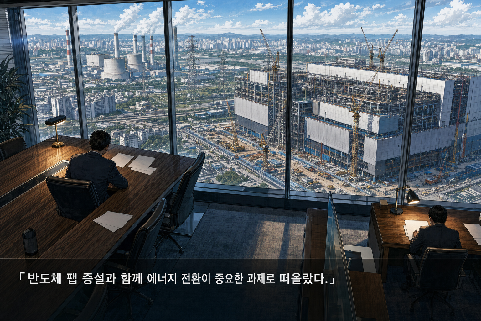 반도체 팹 증설과 함께 에너지 전환이 중요한 과제로 떠올랐다.