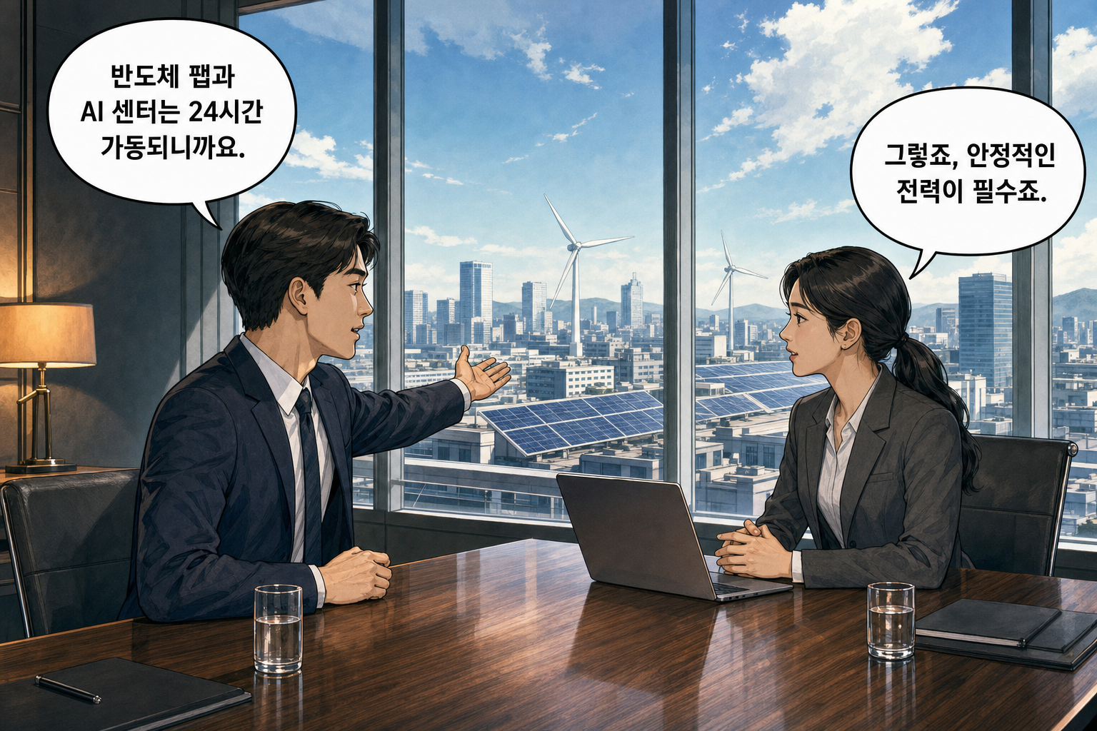 호남에 추가 반도체 팹 건설이 필요한 이유와 전력 수급 방안은 무엇인가? 컷 4