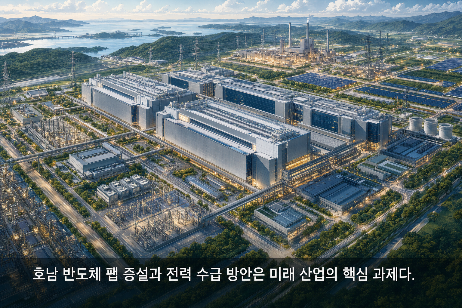 호남에 추가 반도체 팹 건설이 필요한 이유와 전력 수급 방안은 무엇인가? 컷 8