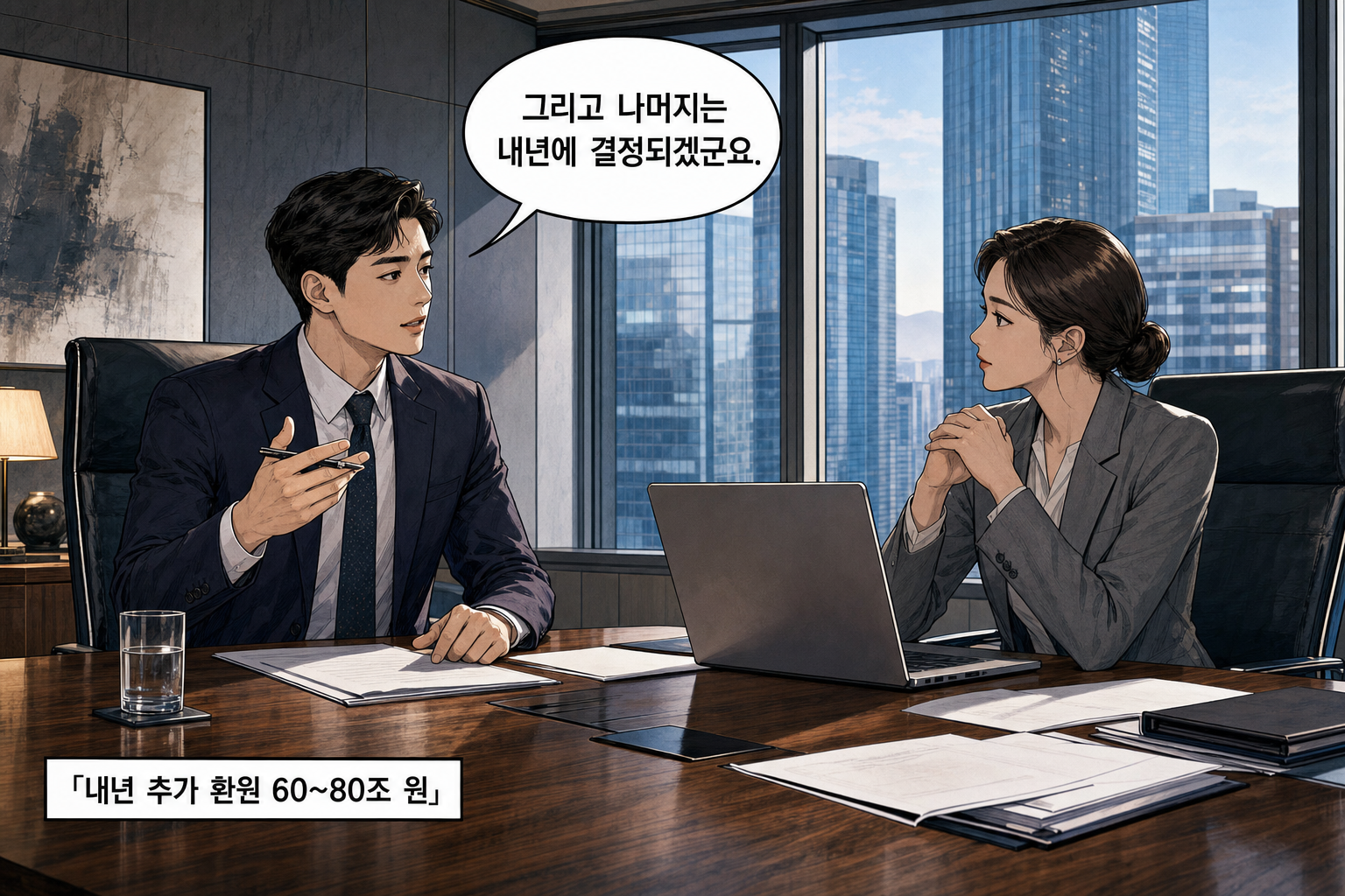 A: 그리고 나머지는 내년에 결정되겠군요.
