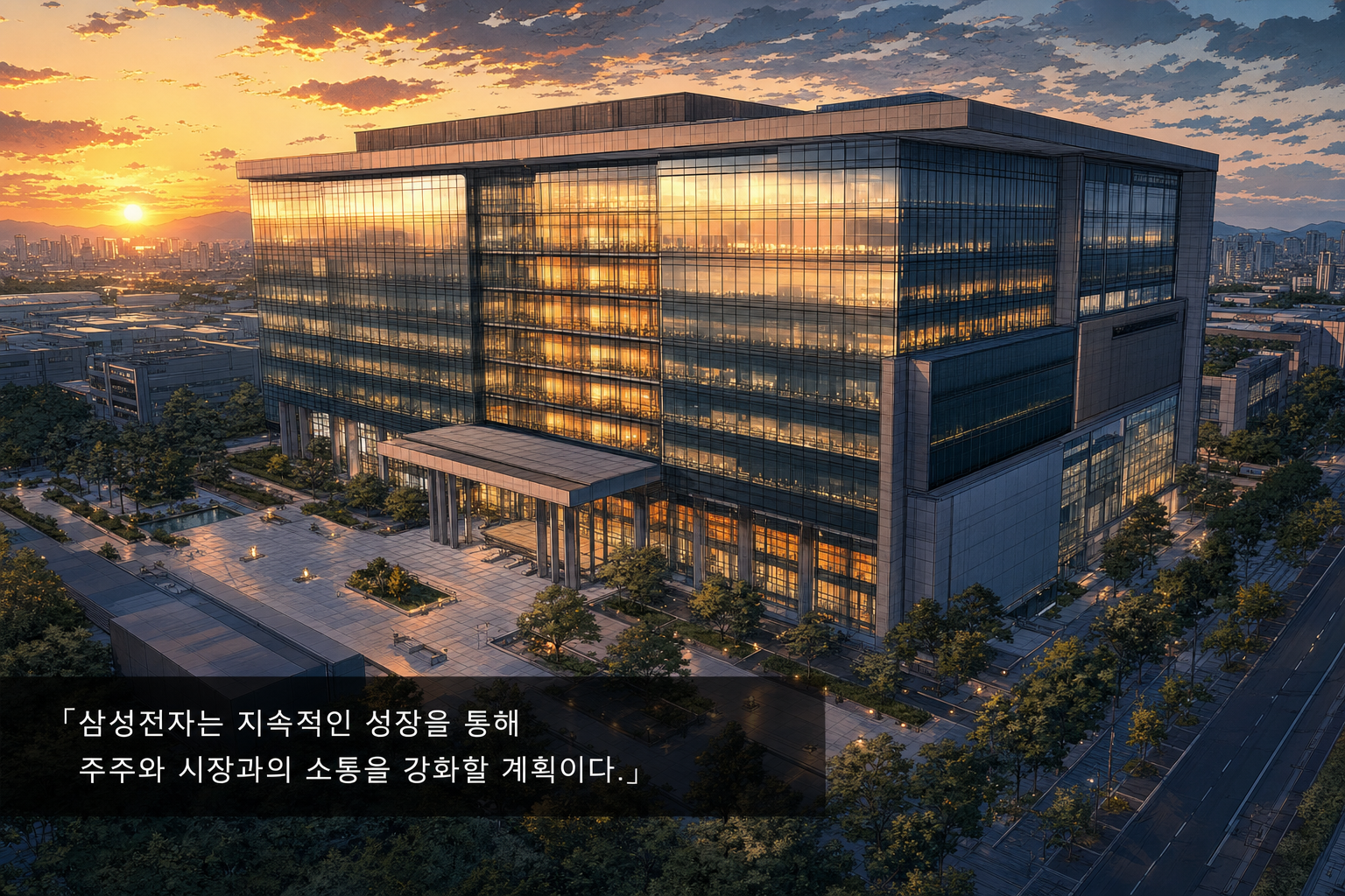 삼성전자는 지속적인 성장을 통해 주주와 시장과의 소통을 강화할 계획이다.
