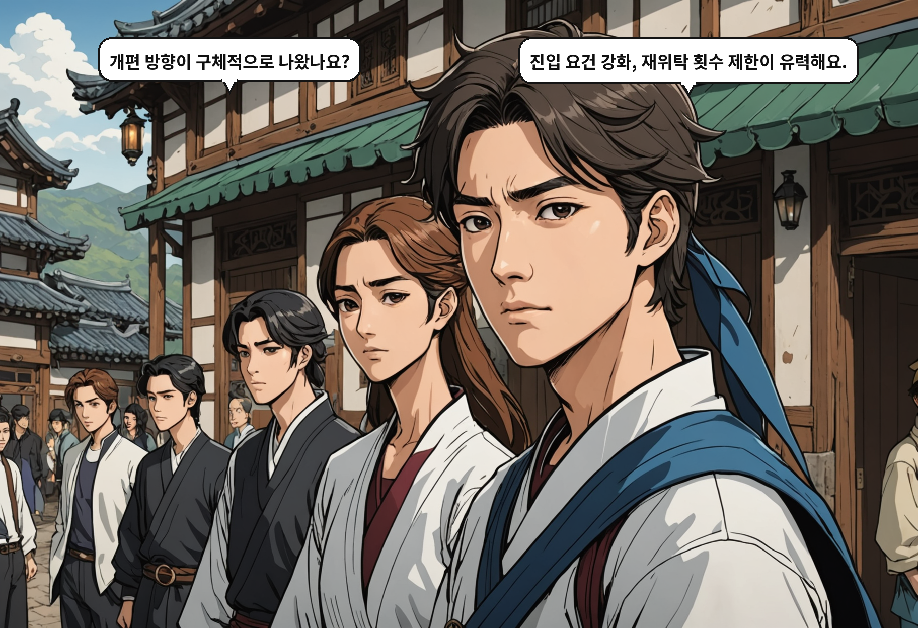 B: 개편 방향이 구체적으로 나왔나요? A: 진입 요건 강화, 재위탁 횟수 제한이 유력해요.