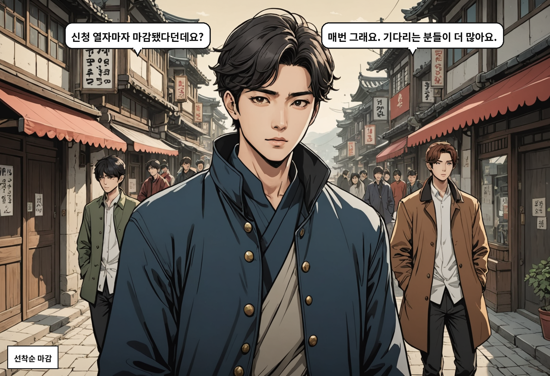 B: 신청 열자마자 마감됐다던데요? A: 매번 그래요. 기다리는 분들이 더 많아요.
