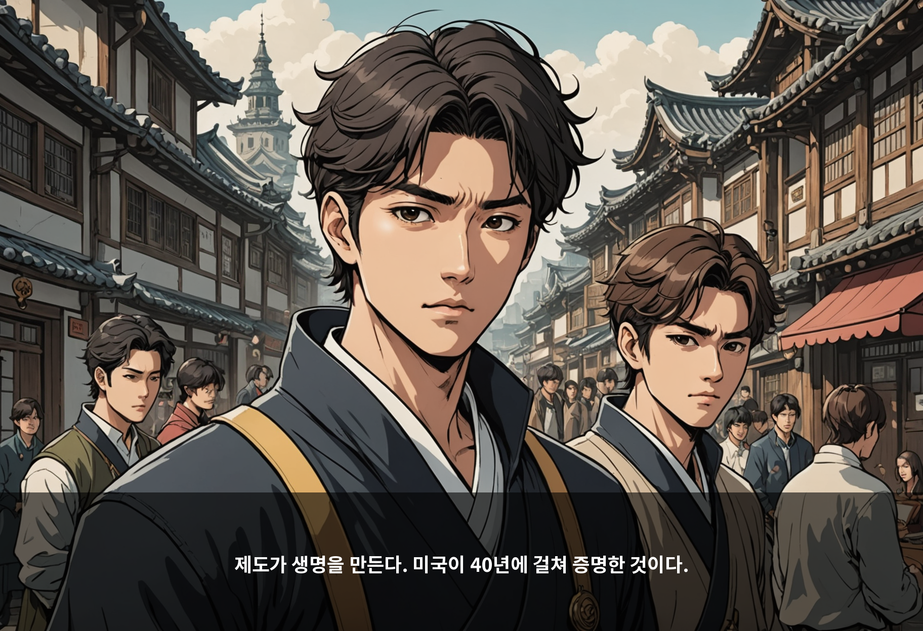 제도가 생명을 만든다. 미국이 40년에 걸쳐 증명한 것이다.