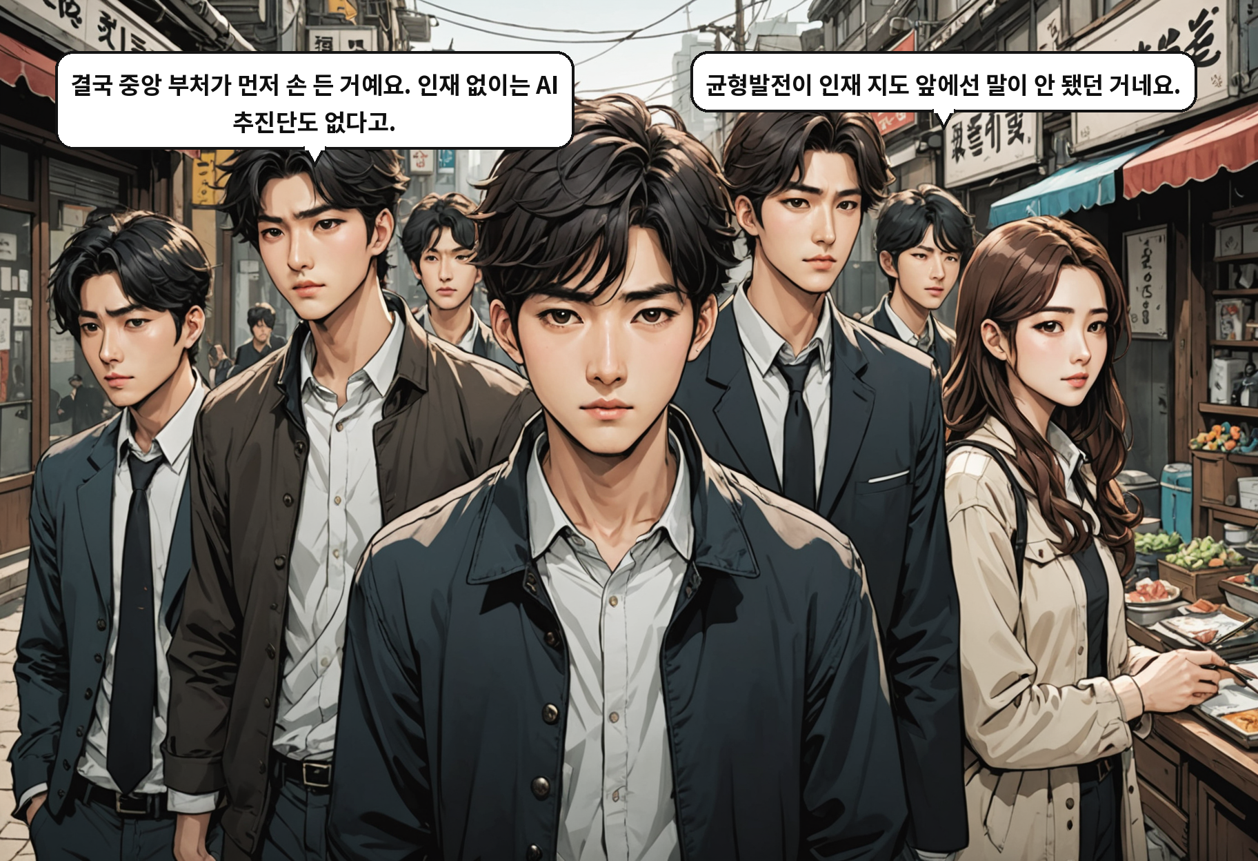 B: 결국 중앙 부처가 먼저 손 든 거예요. 인재 없이는 AI 추진단도 없다고. A: 균형발전이 인재 지도 앞에선 말이 안 됐던 거네요.