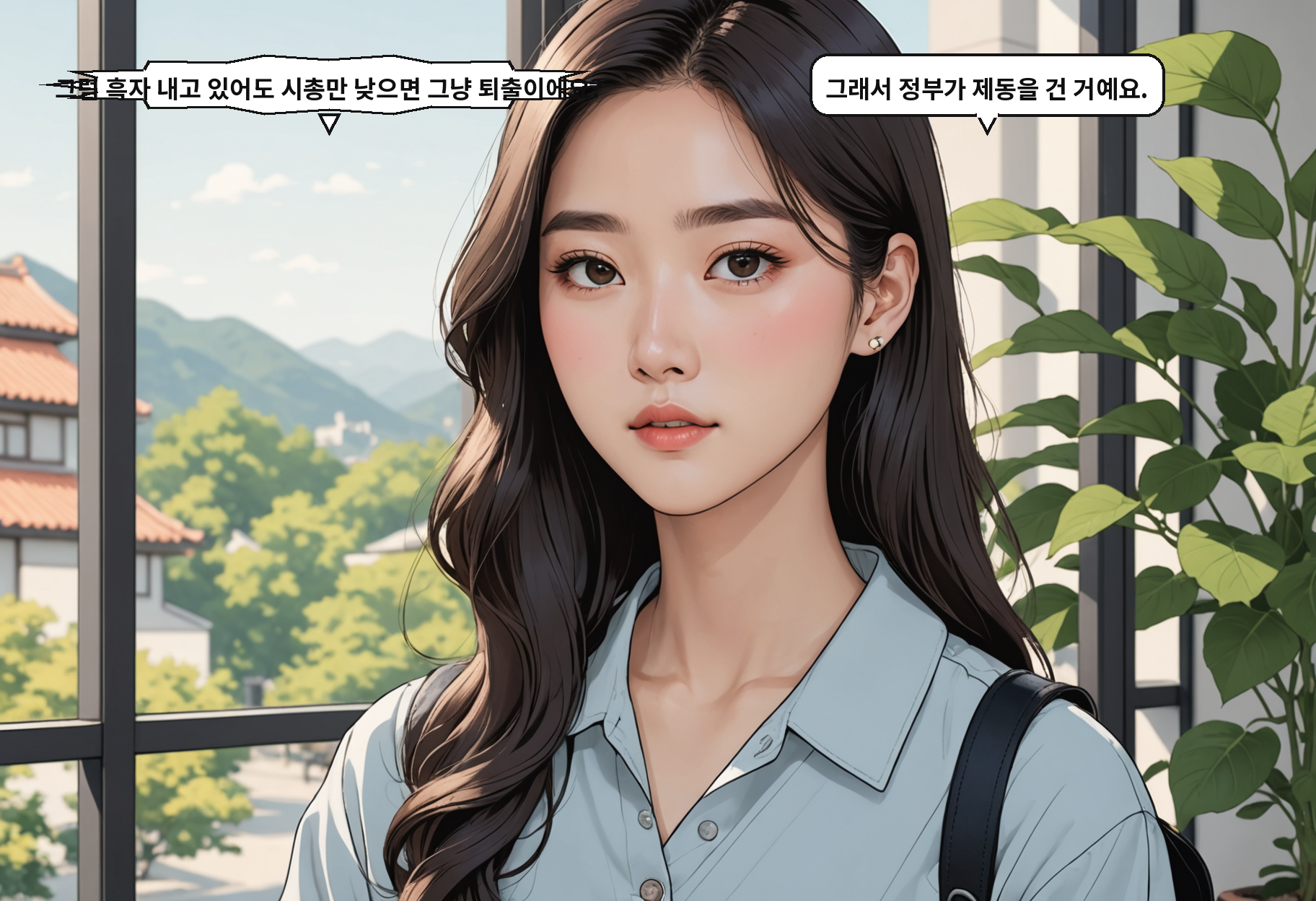 B: 그럼 흑자 내고 있어도 시총만 낮으면 그냥 퇴출이에요? A: 그래서 정부가 제동을 건 거예요.