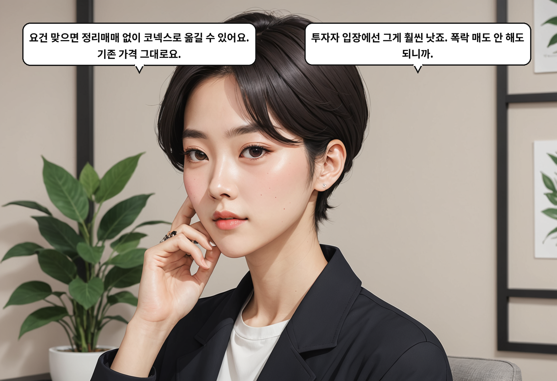 A: 요건 맞으면 정리매매 없이 코넥스로 옮길 수 있어요. 기존 가격 그대로요. B: 투자자 입장에선 그게 훨씬 낫죠. 폭락 매도 안 해도 되니까.