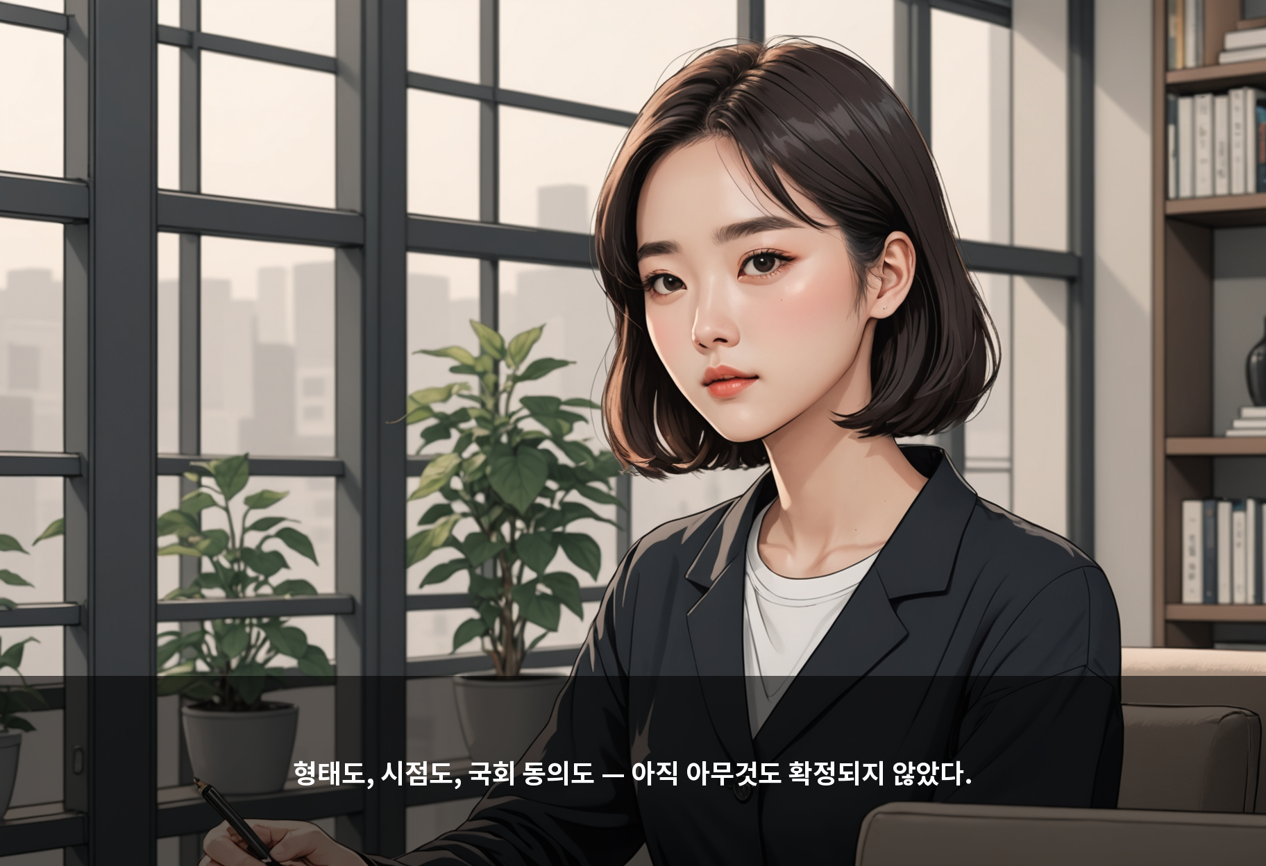 형태도, 시점도, 국회 동의도 — 아직 아무것도 확정되지 않았다.