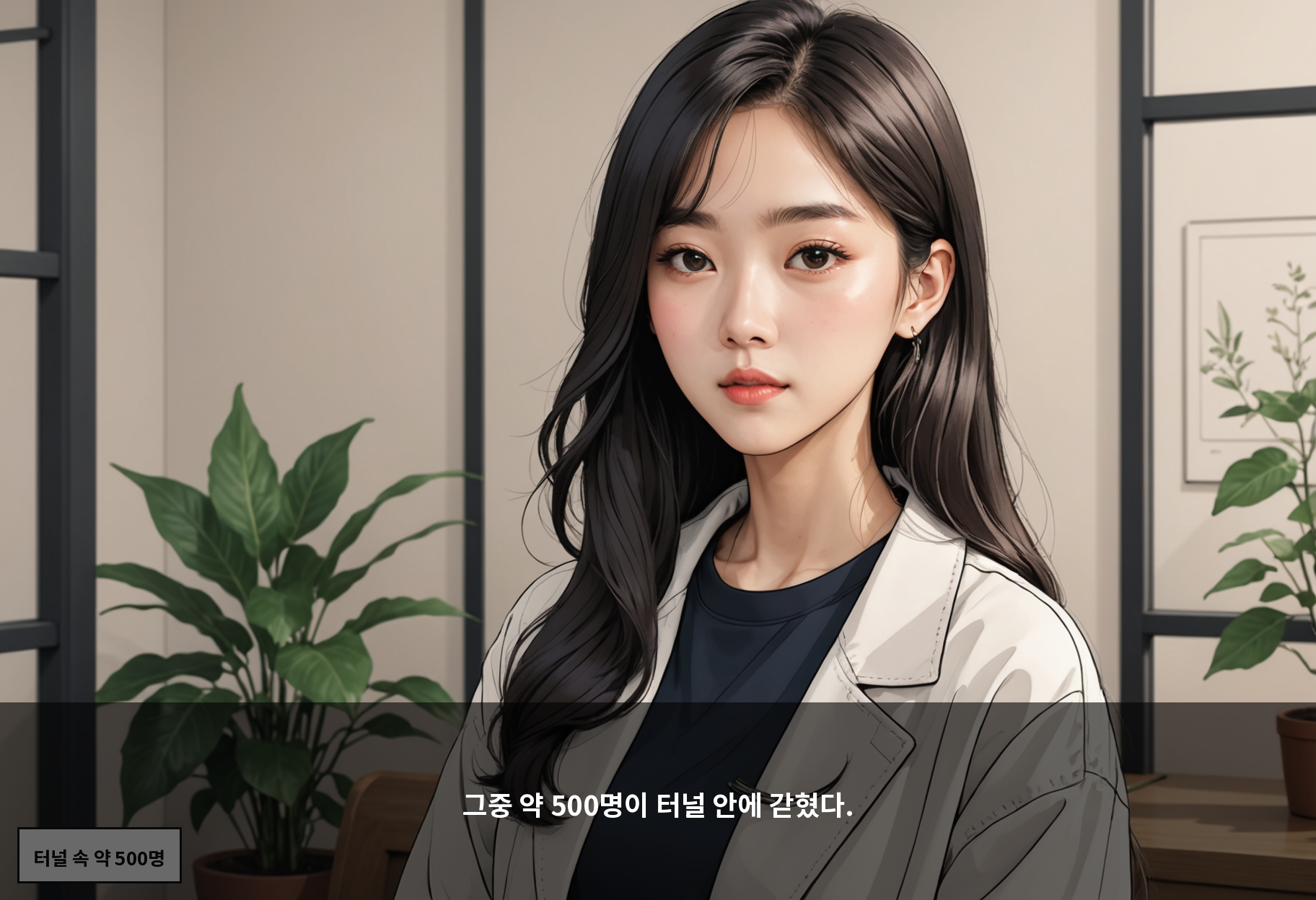 그중 약 500명이 터널 안에 갇혔다.