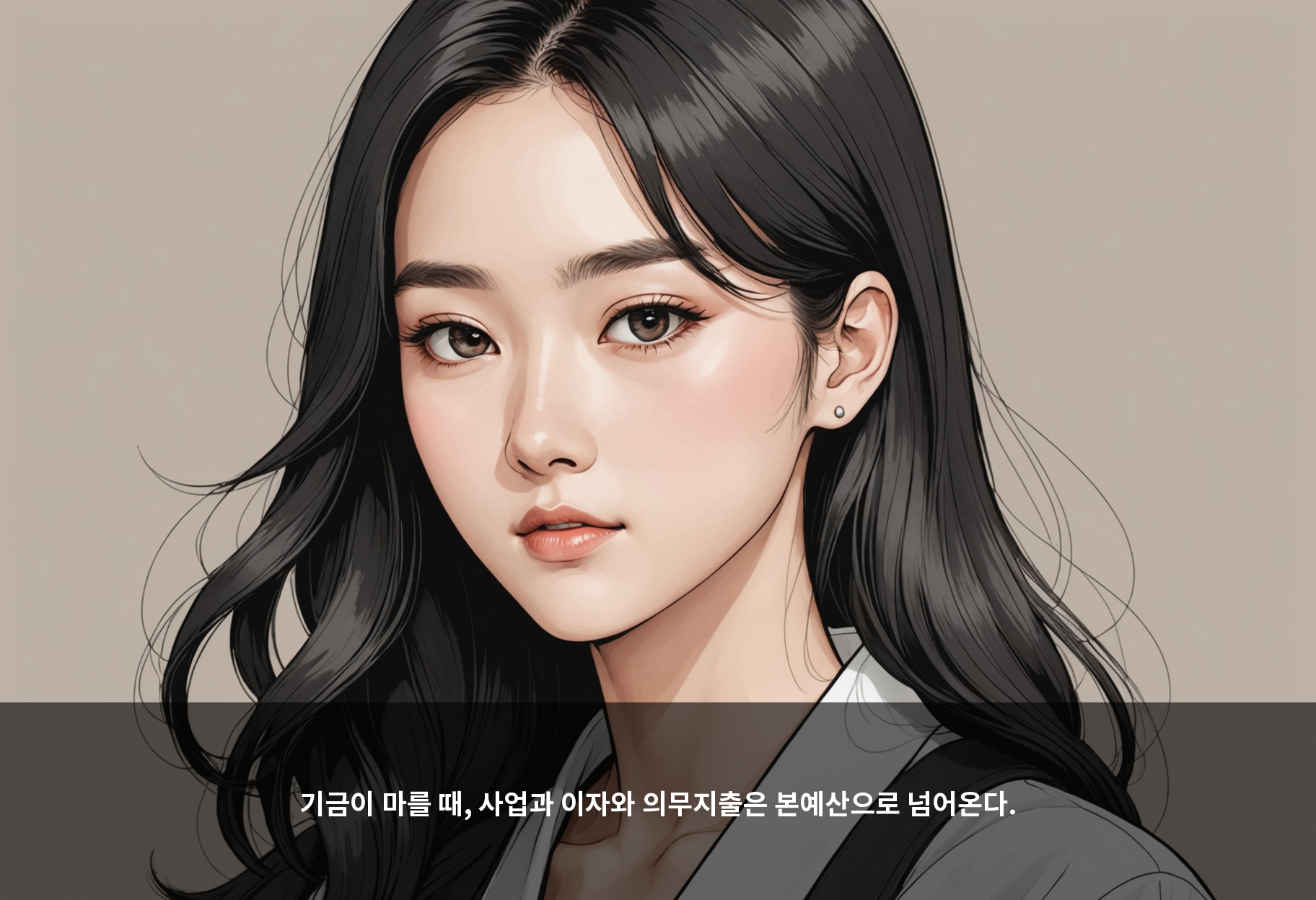 기금이 마를 때, 사업과 이자와 의무지출은 본예산으로 넘어온다.