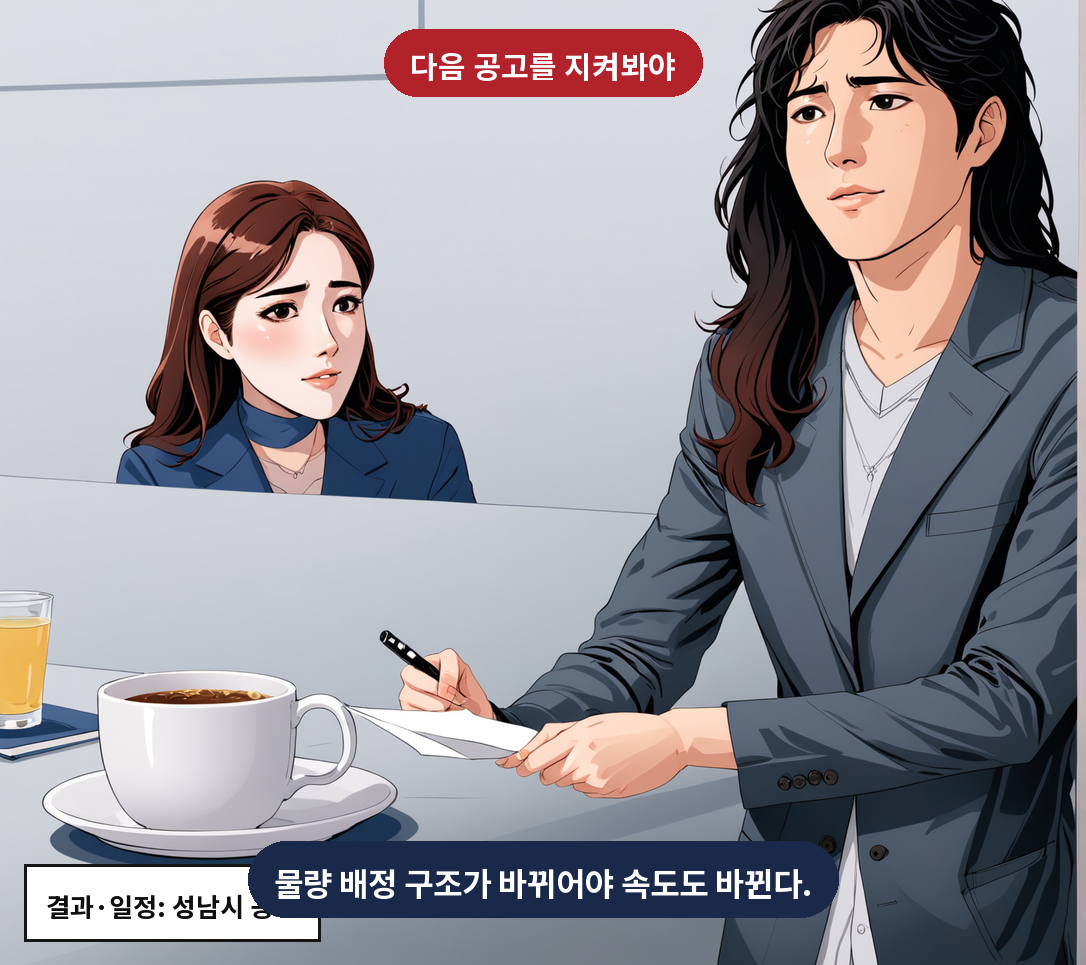 결과·일정: 성남시 공고