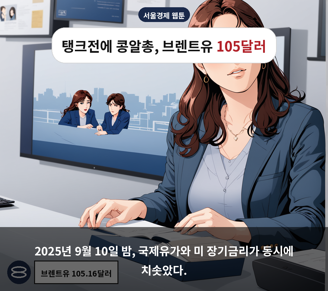 2025년 9월 10일 밤, 국제유가와 미 장기금리가 동시에 치솟았다.
