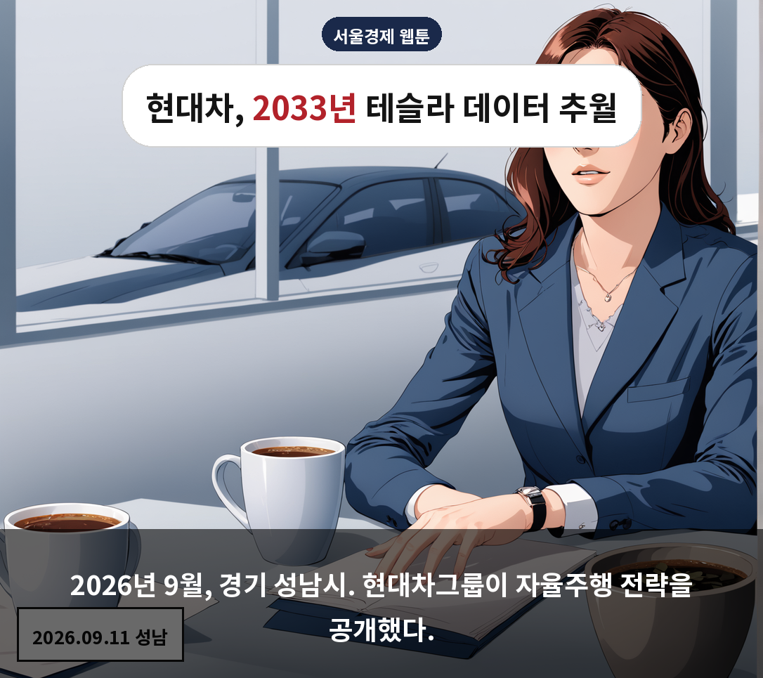 2026년 9월, 경기 성남시. 현대차그룹이 자율주행 전략을 공개했다.
