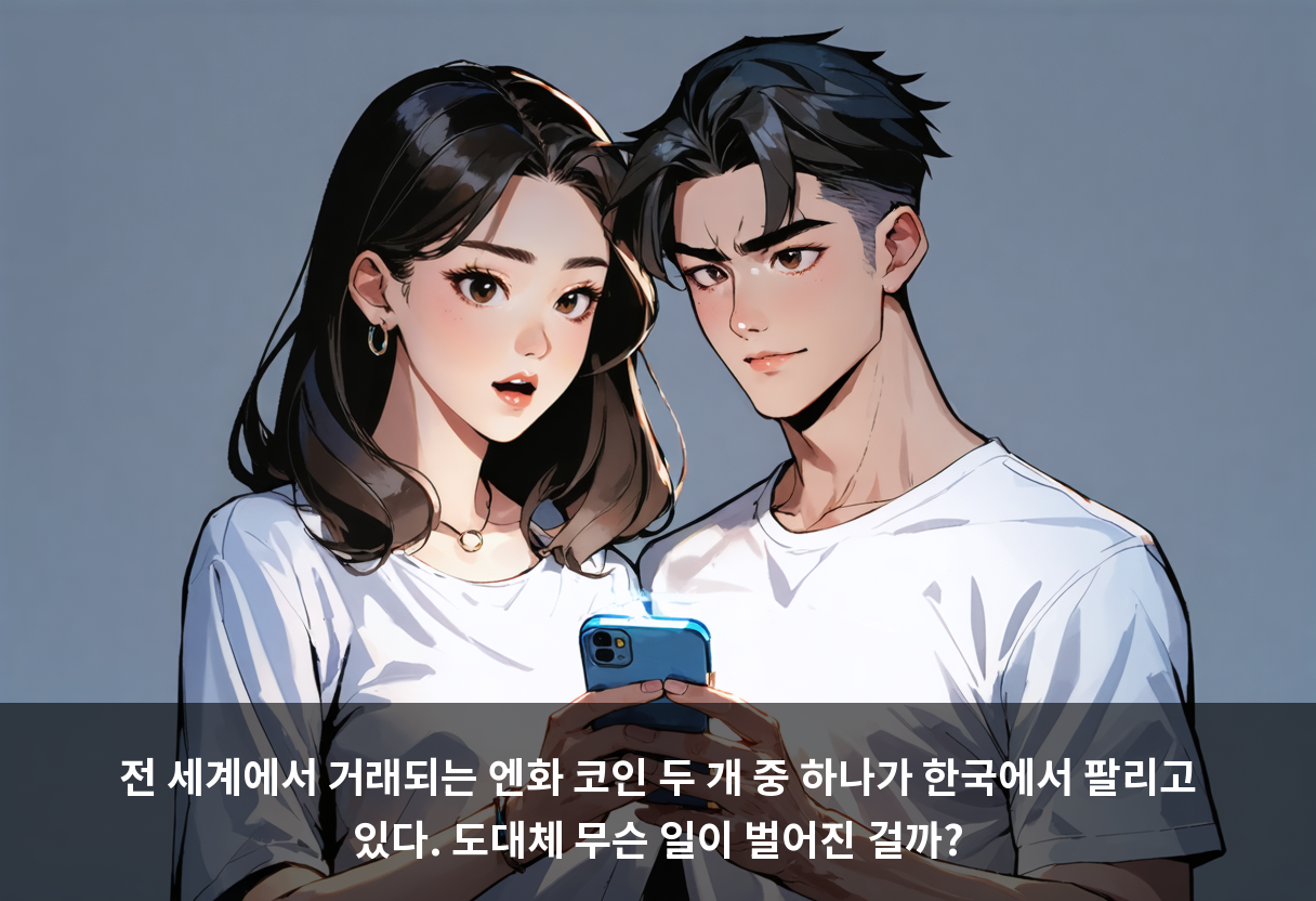 전 세계에서 거래되는 엔화 코인 두 개 중 하나가 한국에서 팔리고 있다. 도대체 무슨 일이 벌어진 걸까?