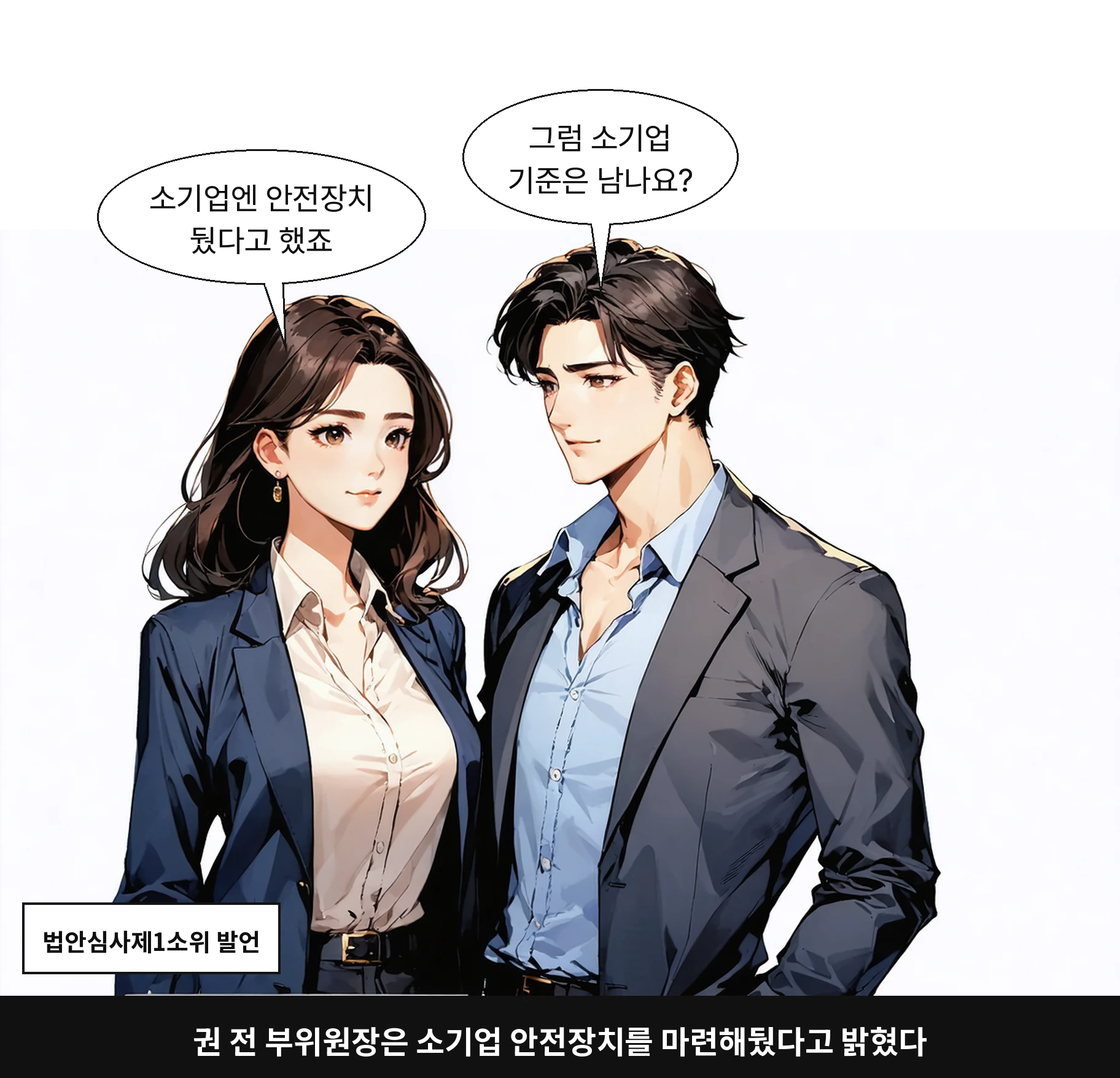 권 전 부위원장은 소기업 안전장치를 마련해뒀다고 밝혔다