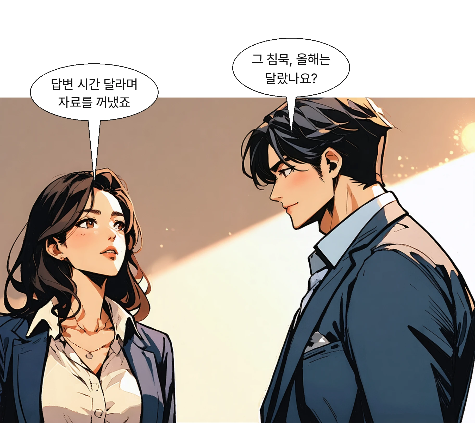 지난해 국감 침묵과 달리 준비한 자료를 꺼내 답했다