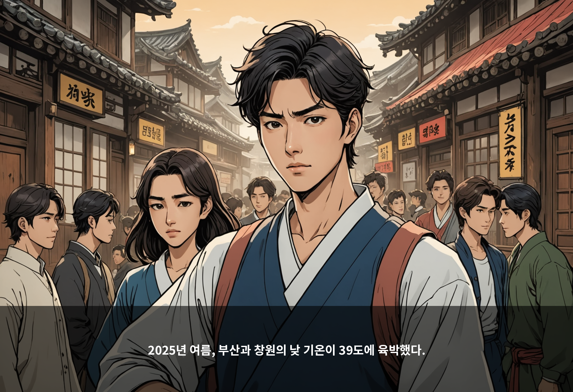 2025년 여름, 부산과 창원의 낮 기온이 39도에 육박했다.