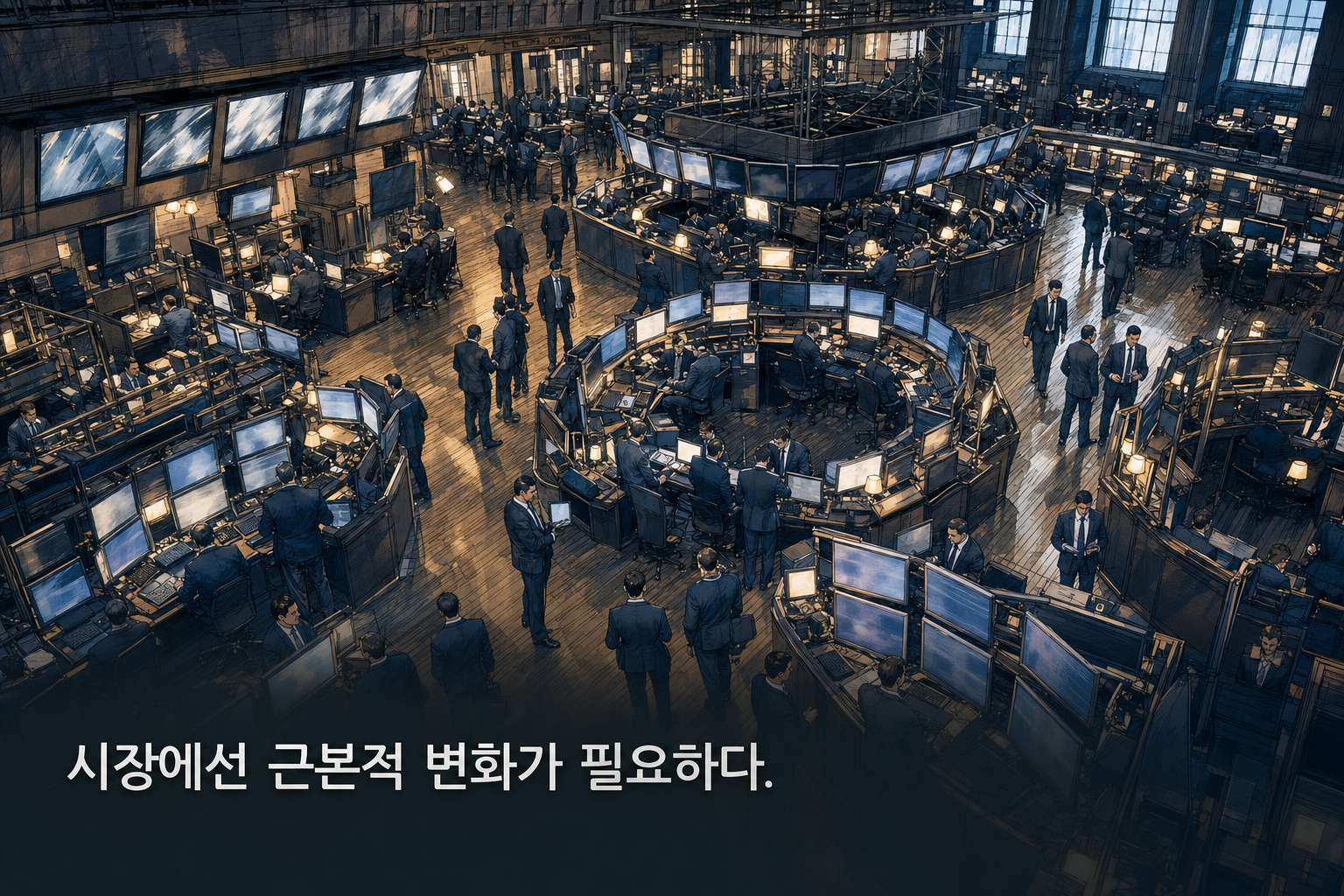 시장에선 근본적 변화가 필요하다.