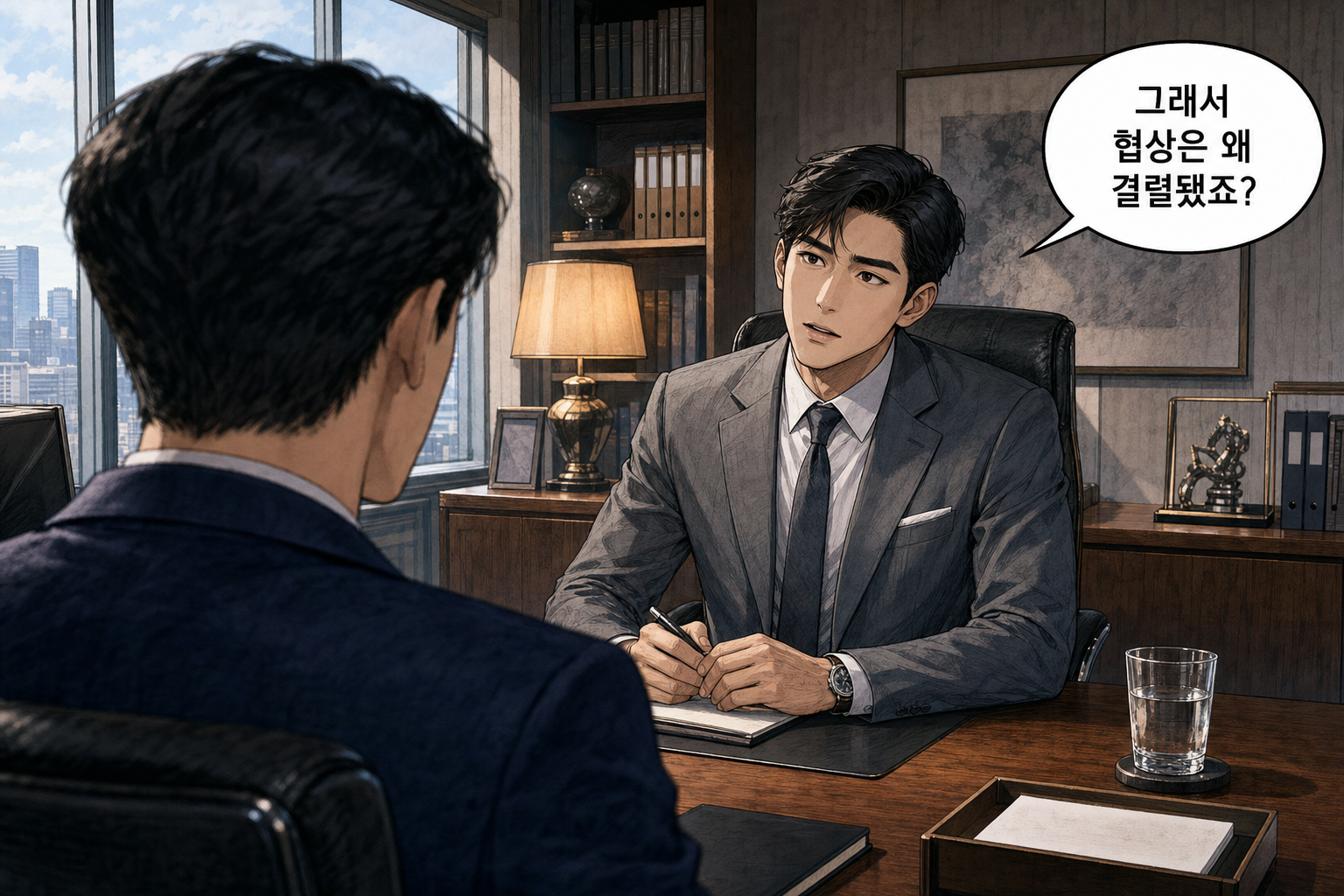 B: 그래서 협상은 왜 결렬됐죠?