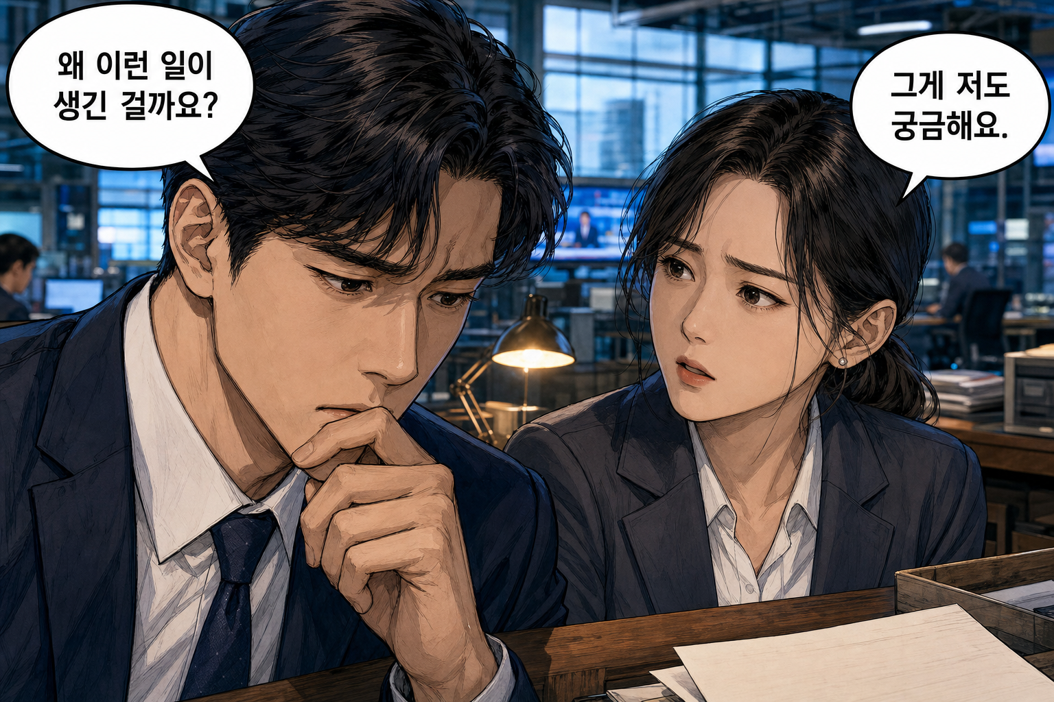 A: 왜 이런 일이 생긴 걸까요? B: 그게 저도 궁금해요.
