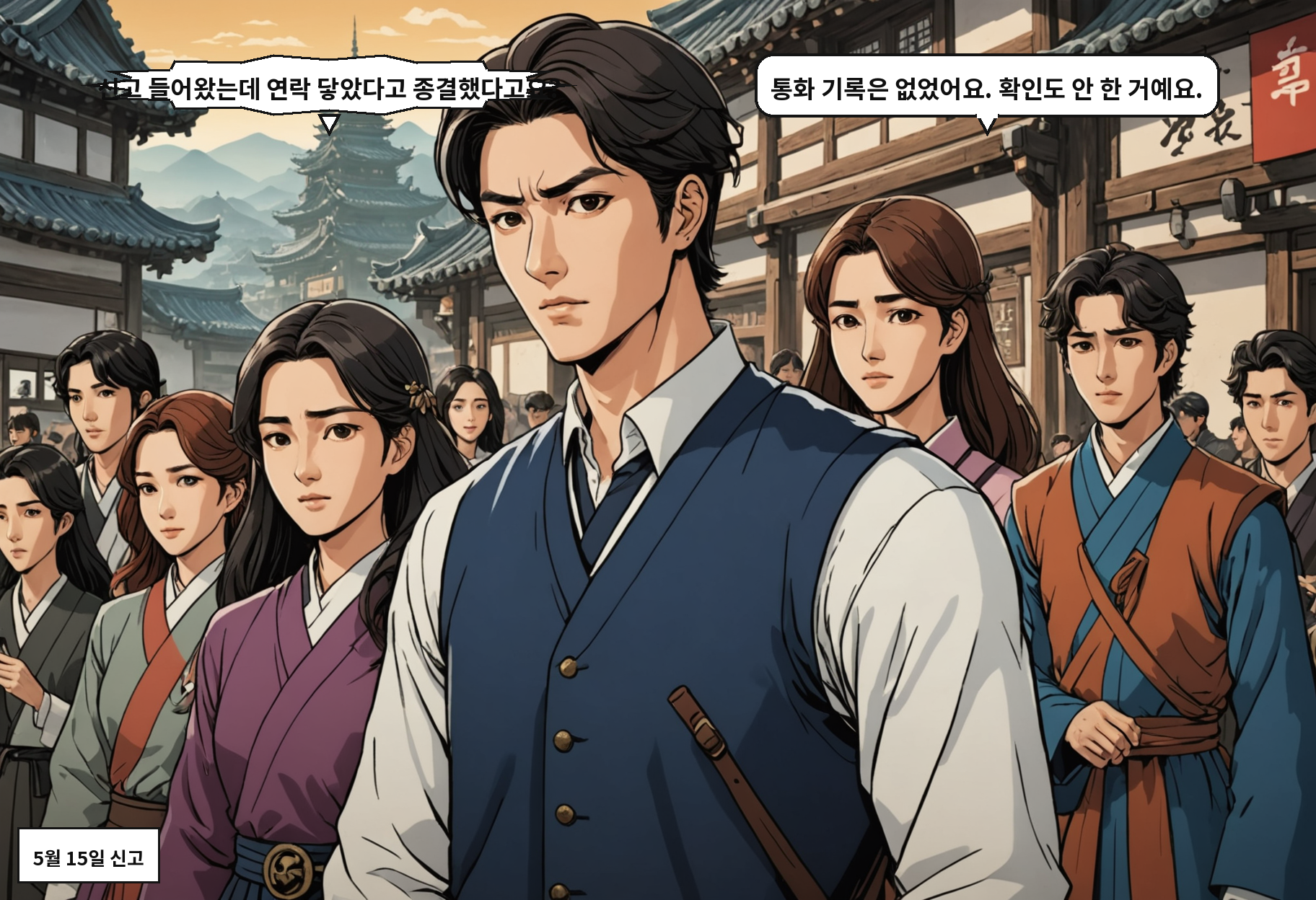 B: 신고 들어왔는데 연락 닿았다고 종결했다고요? A: 통화 기록은 없었어요. 확인도 안 한 거예요.
