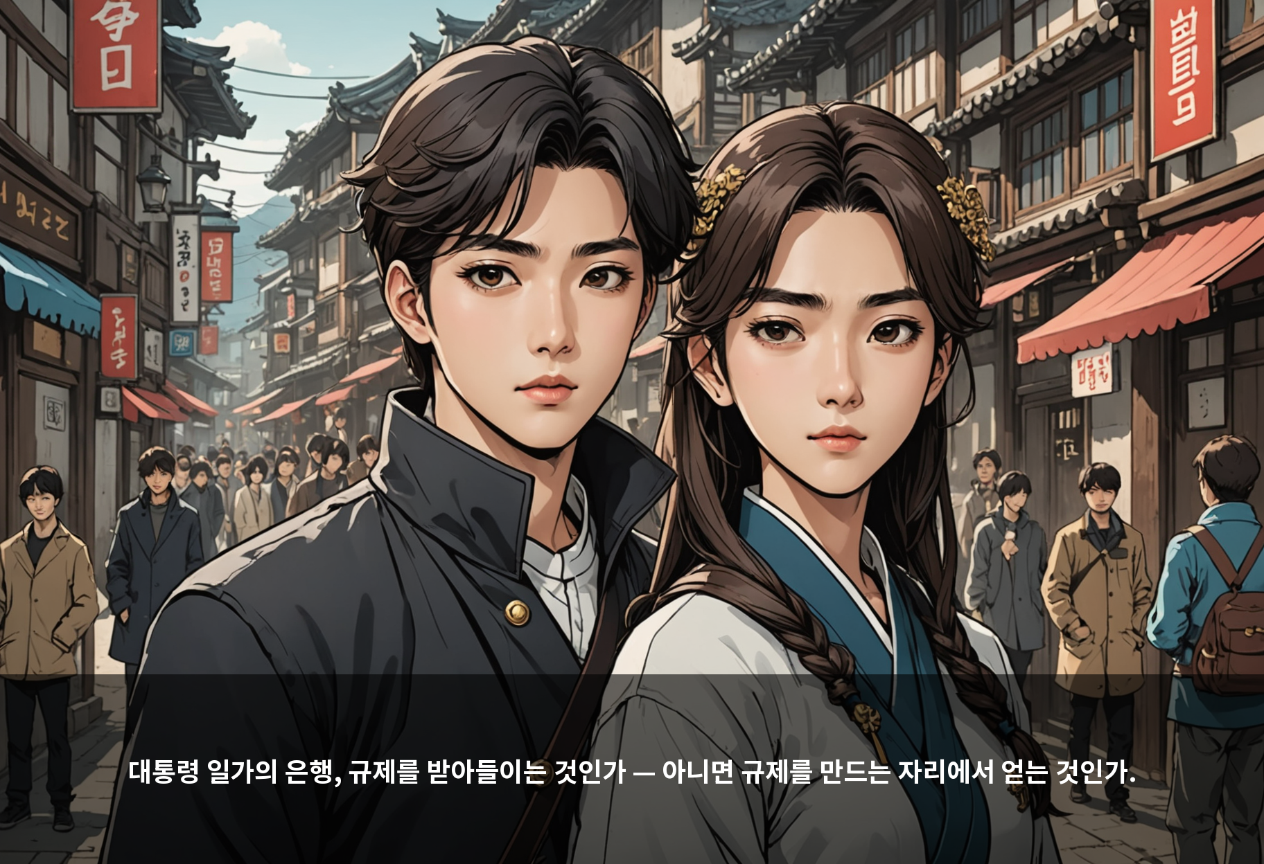 대통령 일가의 은행, 규제를 받아들이는 것인가 — 아니면 규제를 만드는 자리에서 얻는 것인가.