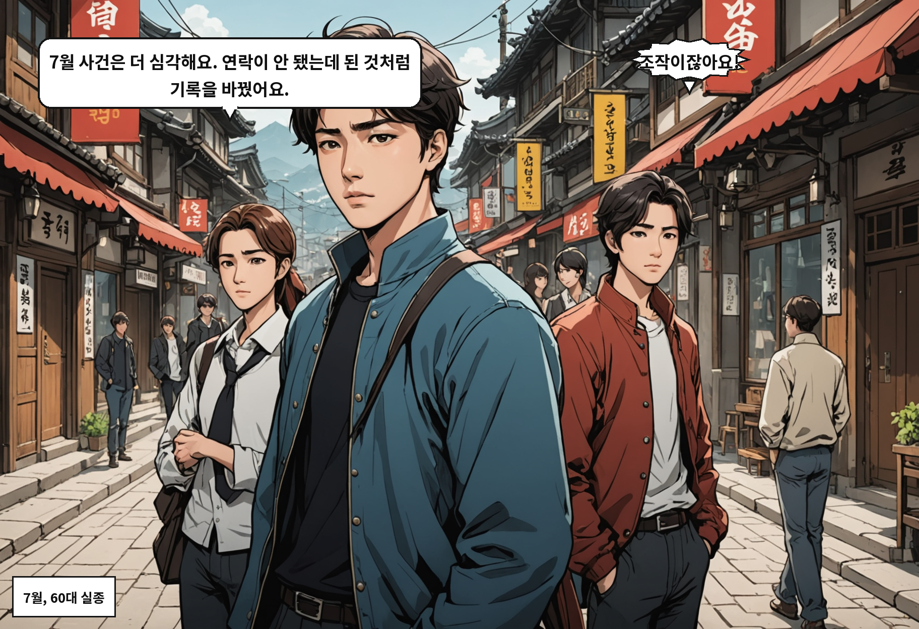 B: 7월 사건은 더 심각해요. 연락이 안 됐는데 된 것처럼 기록을 바꿨어요. A: 조작이잖아요!