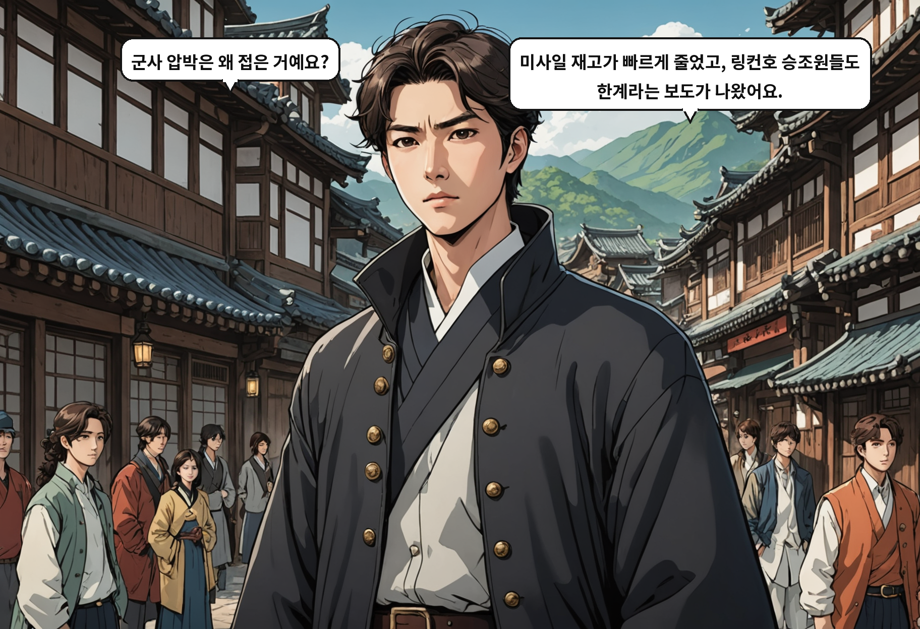 A: 군사 압박은 왜 접은 거예요? B: 미사일 재고가 빠르게 줄었고, 링컨호 승조원들도 한계라는 보도가 나왔어요.