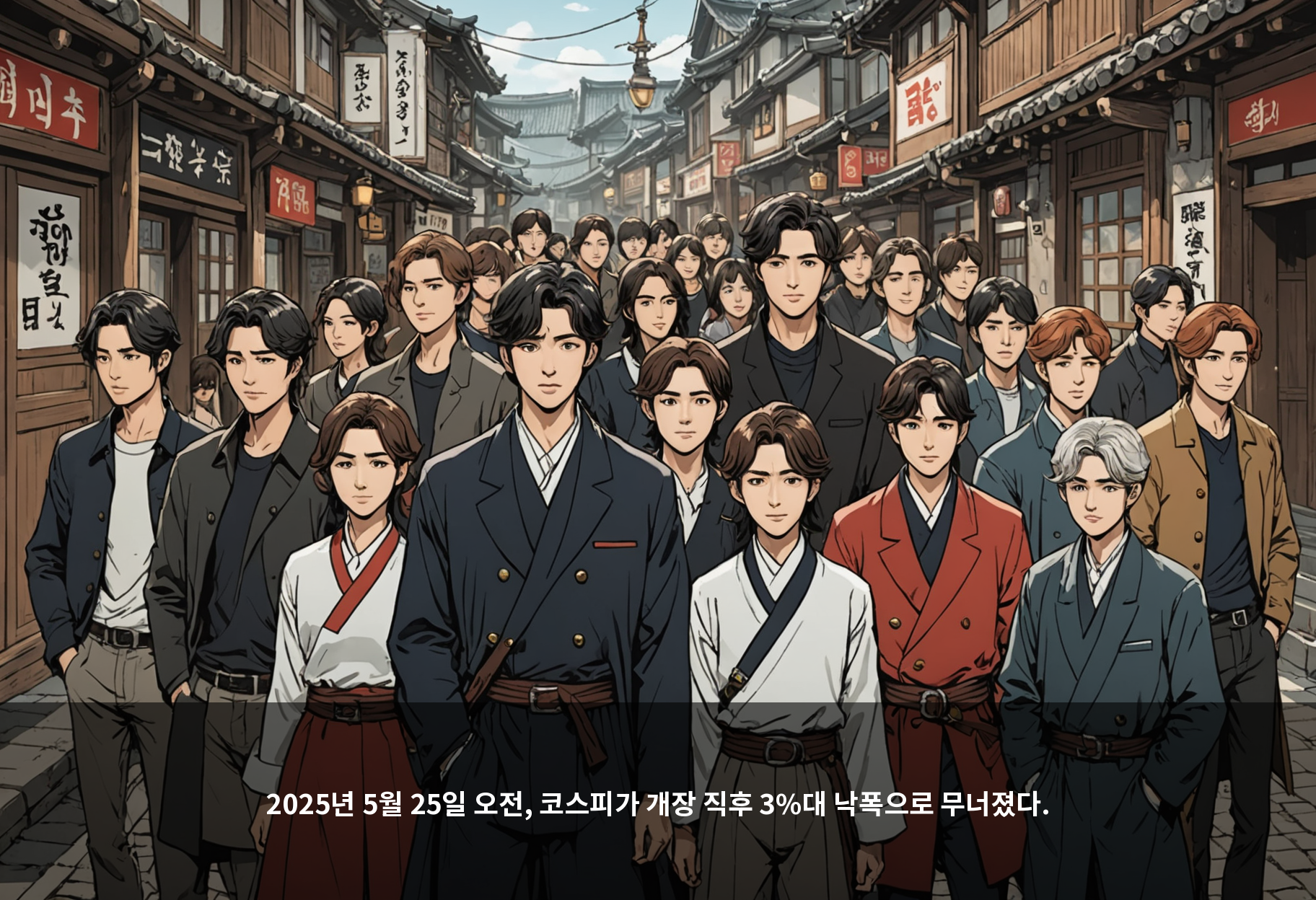 2025년 5월 25일 오전, 코스피가 개장 직후 3%대 낙폭으로 무너졌다.