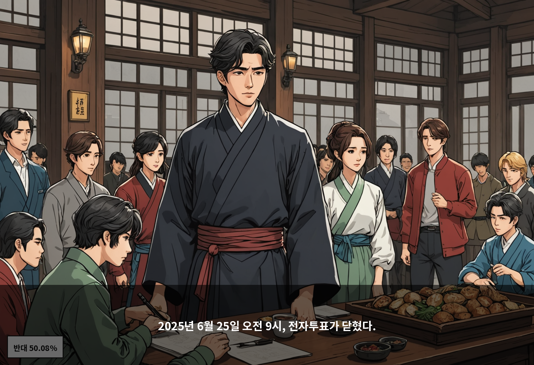 2025년 6월 25일 오전 9시, 전자투표가 닫혔다.