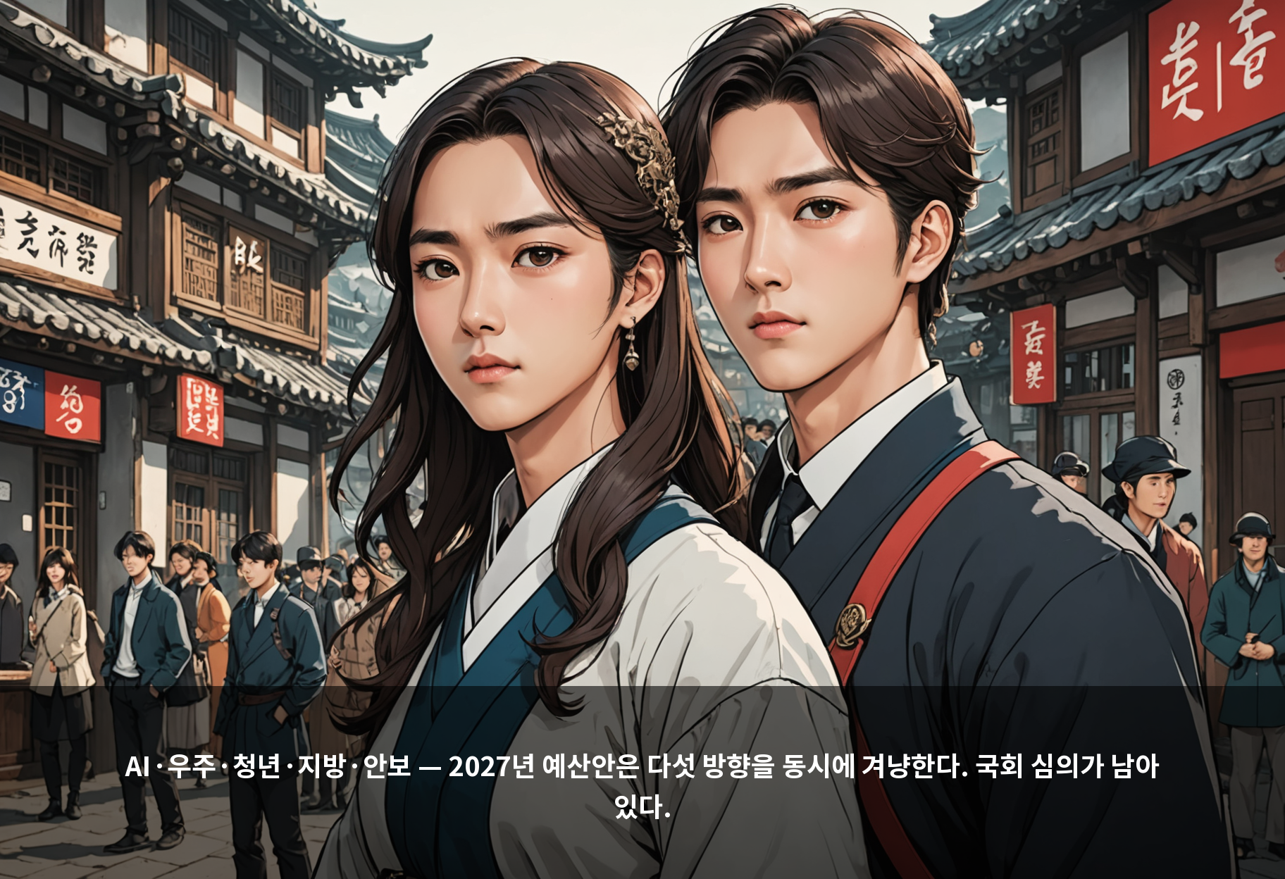 AI·우주·청년·지방·안보 — 2027년 예산안은 다섯 방향을 동시에 겨냥한다. 국회 심의가 남아 있다.