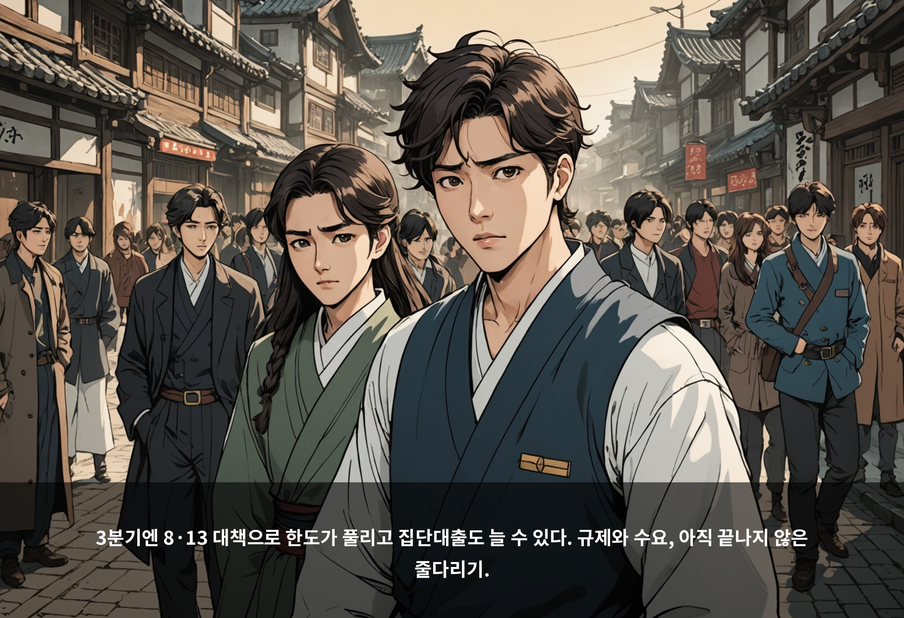 3분기엔 8·13 대책으로 한도가 풀리고 집단대출도 늘 수 있다. 규제와 수요, 아직 끝나지 않은 줄다리기.