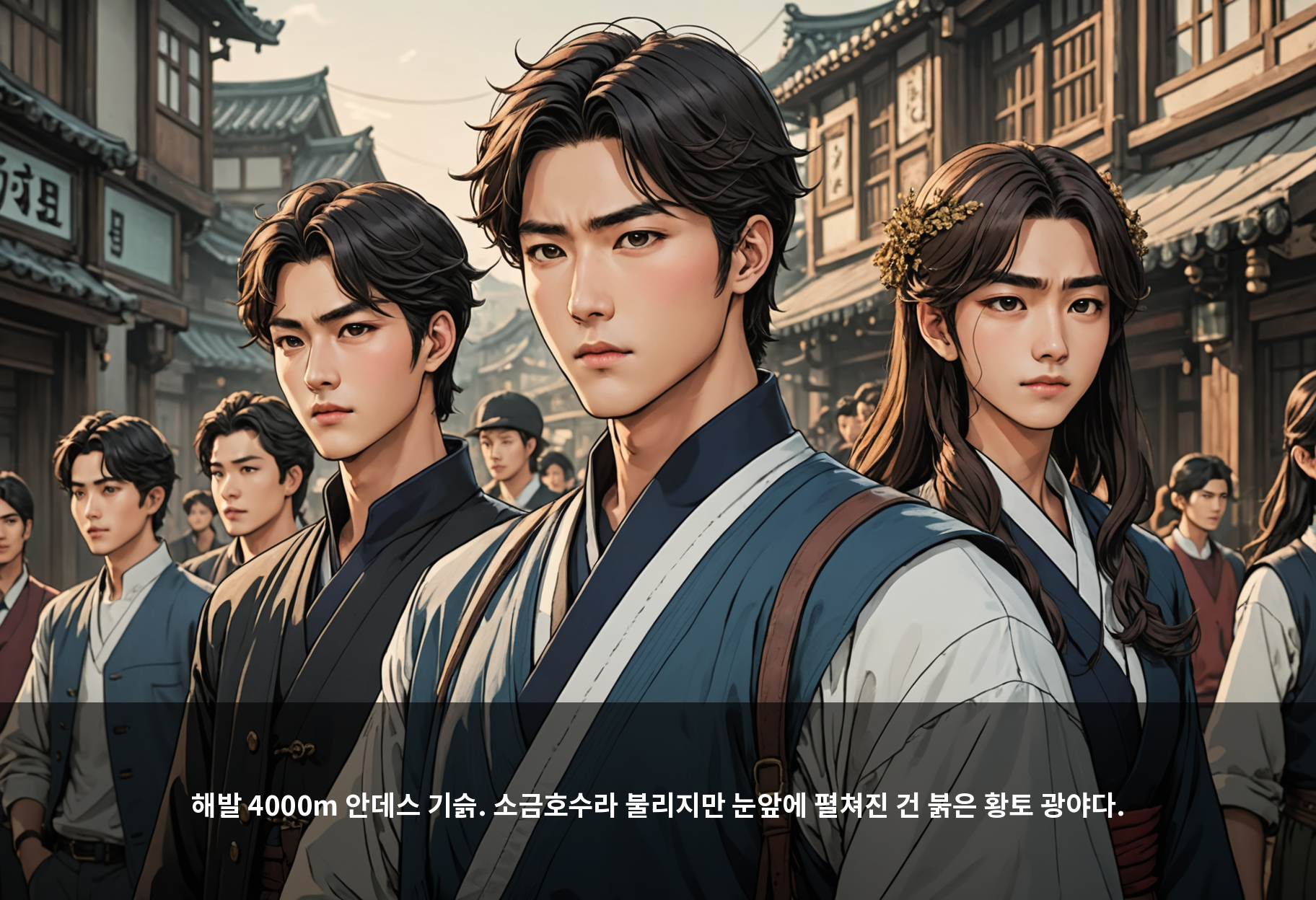 해발 4000m 안데스 기슭. 소금호수라 불리지만 눈앞에 펼쳐진 건 붉은 황토 광야다.