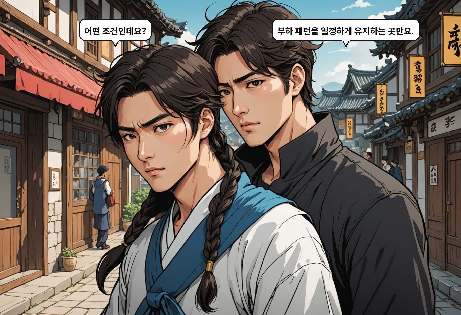 A: 어떤 조건인데요? B: 부하 패턴을 일정하게 유지하는 곳만요.