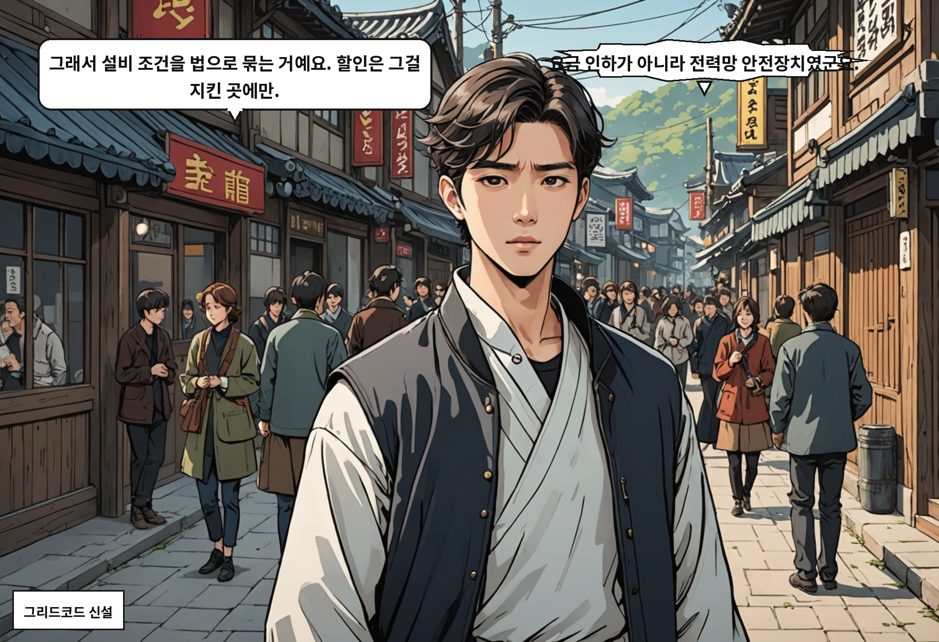 B: 그래서 설비 조건을 법으로 묶는 거예요. 할인은 그걸 지킨 곳에만. A: 요금 인하가 아니라 전력망 안전장치였군요.