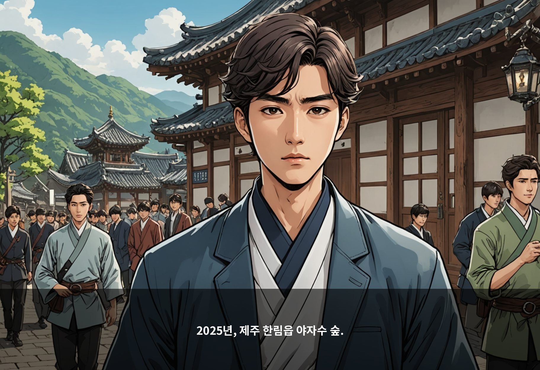 2025년, 제주 한림읍 야자수 숲.