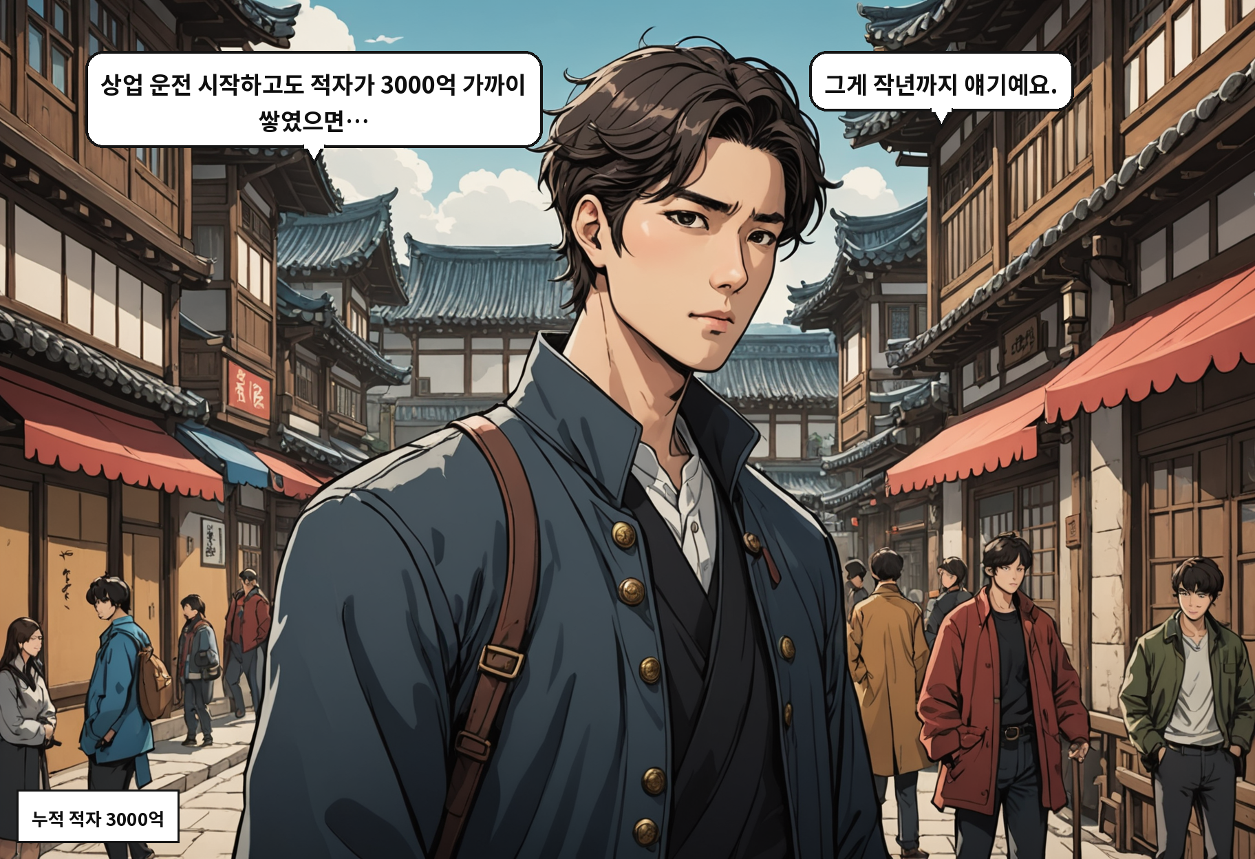 B: 상업 운전 시작하고도 적자가 3000억 가까이 쌓였으면… A: 그게 작년까지 얘기예요.