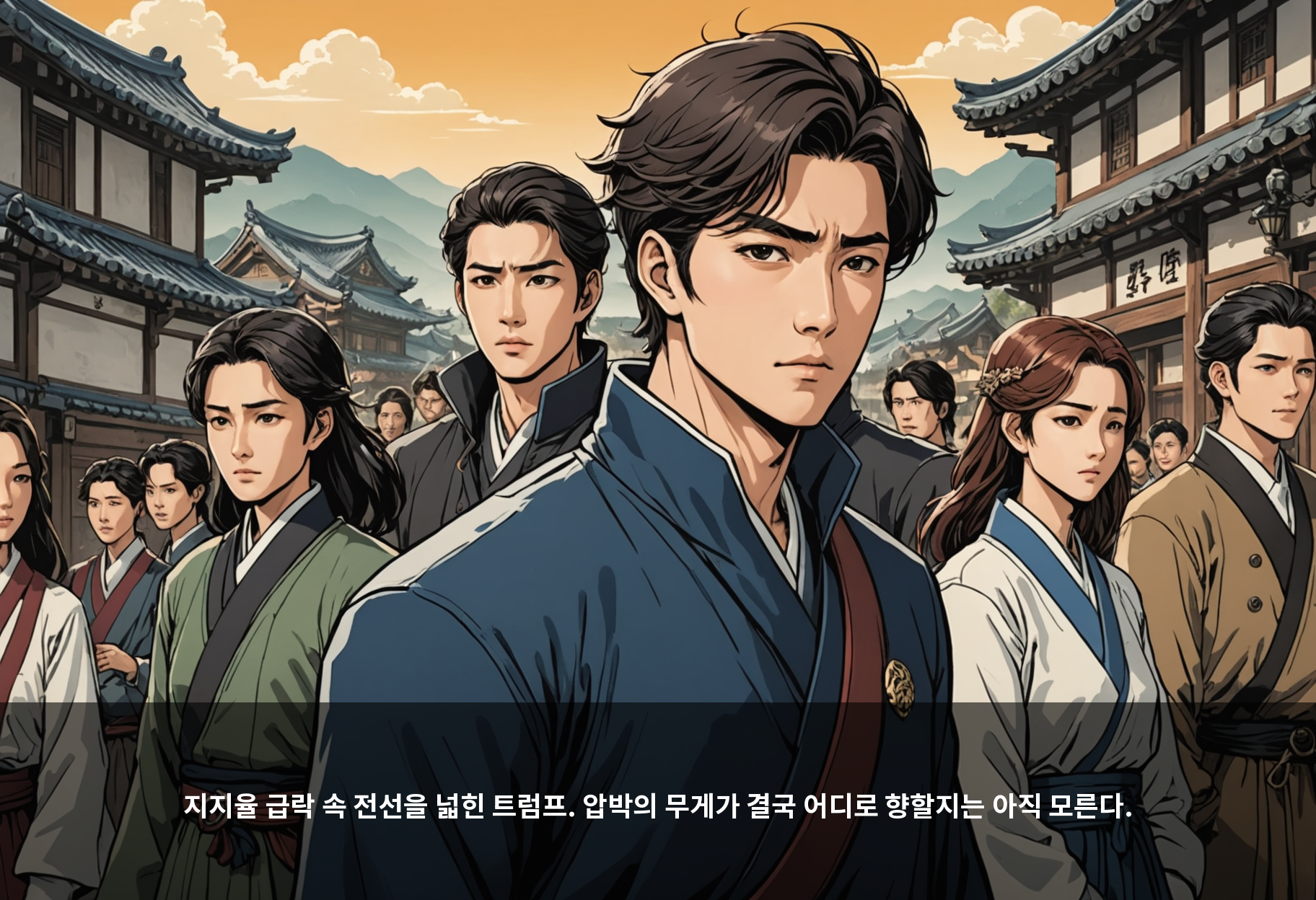 지지율 급락 속 전선을 넓힌 트럼프. 압박의 무게가 결국 어디로 향할지는 아직 모른다.