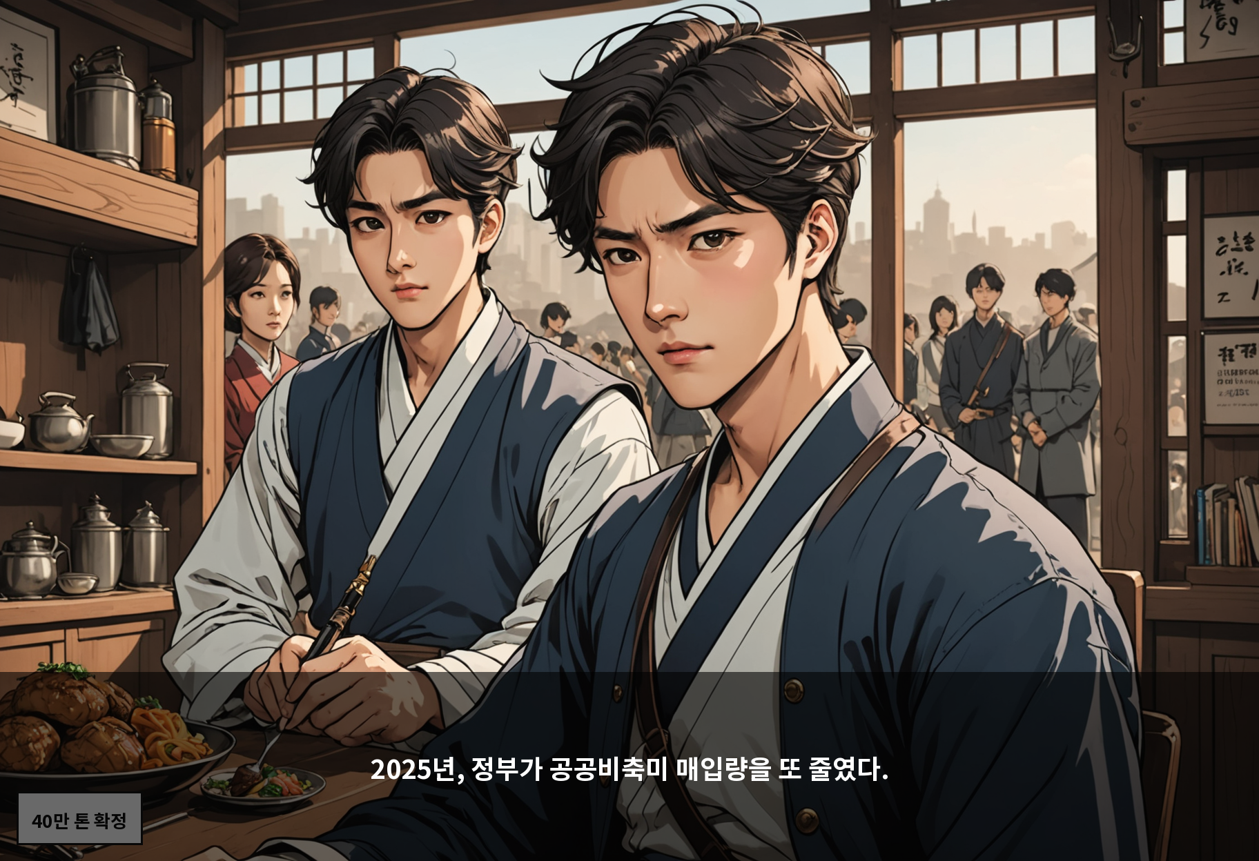 2025년, 정부가 공공비축미 매입량을 또 줄였다.