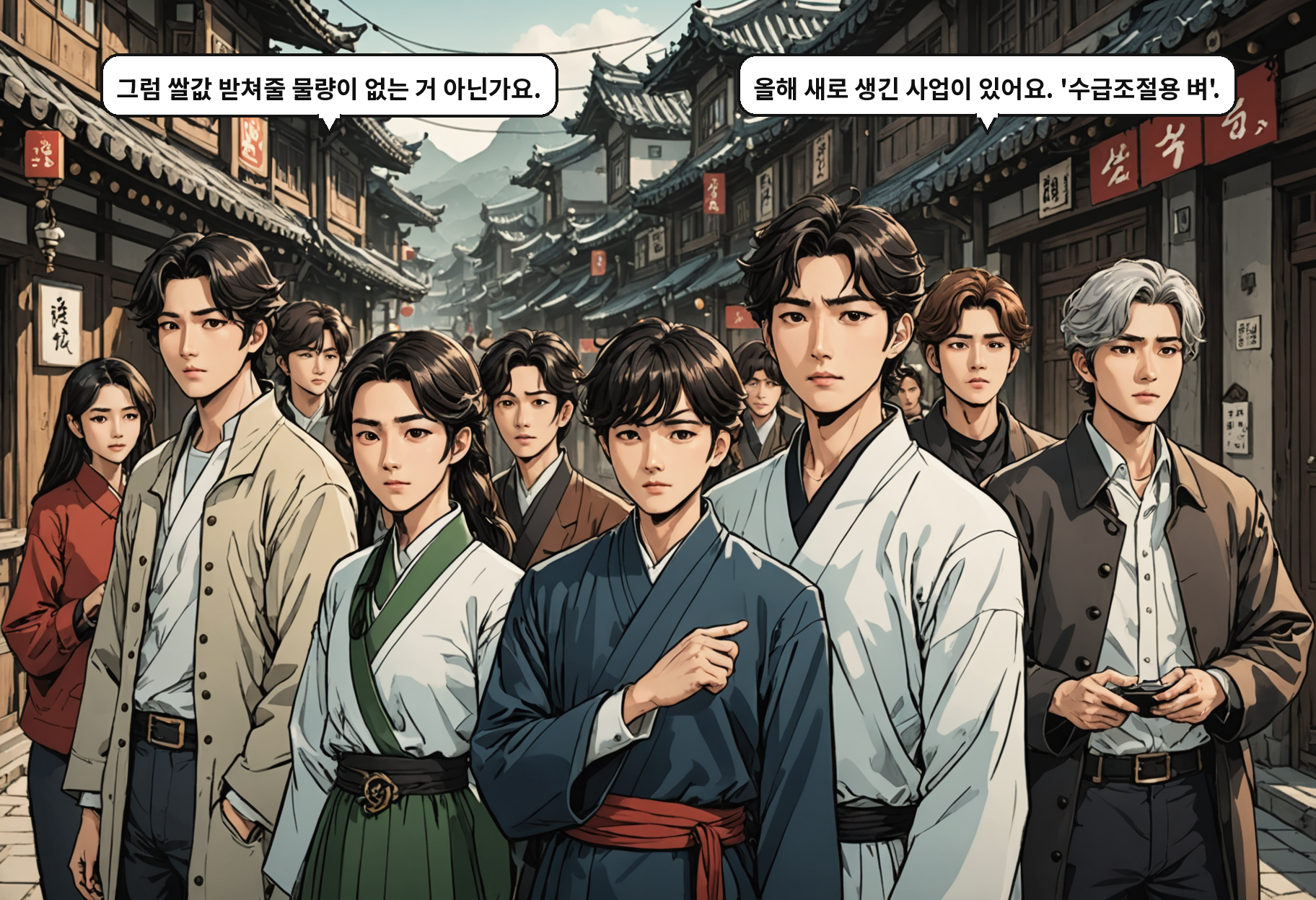 B: 그럼 쌀값 받쳐줄 물량이 없는 거 아닌가요. A: 올해 새로 생긴 사업이 있어요. '수급조절용 벼'.