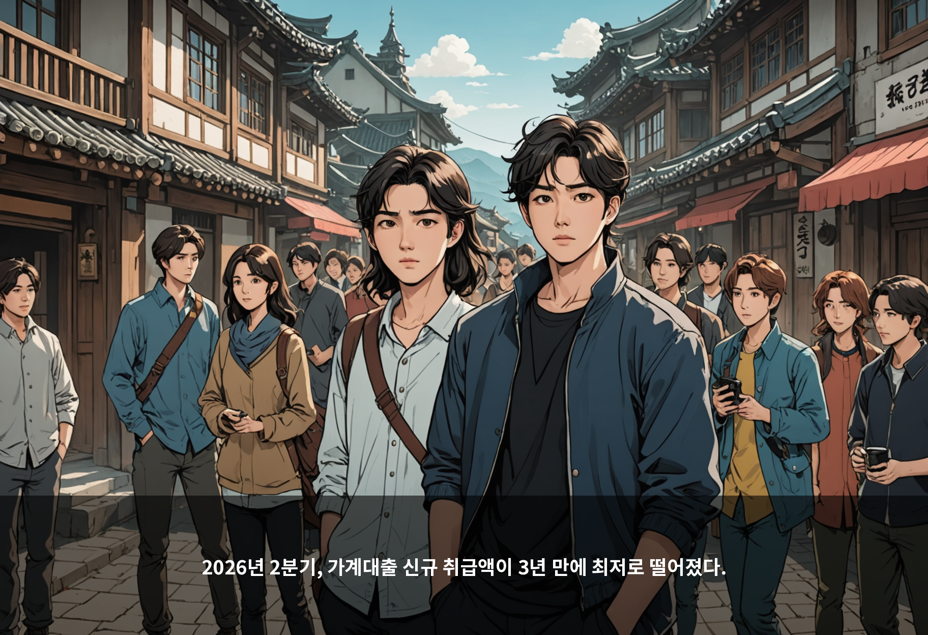 2026년 2분기, 가계대출 신규 취급액이 3년 만에 최저로 떨어졌다.