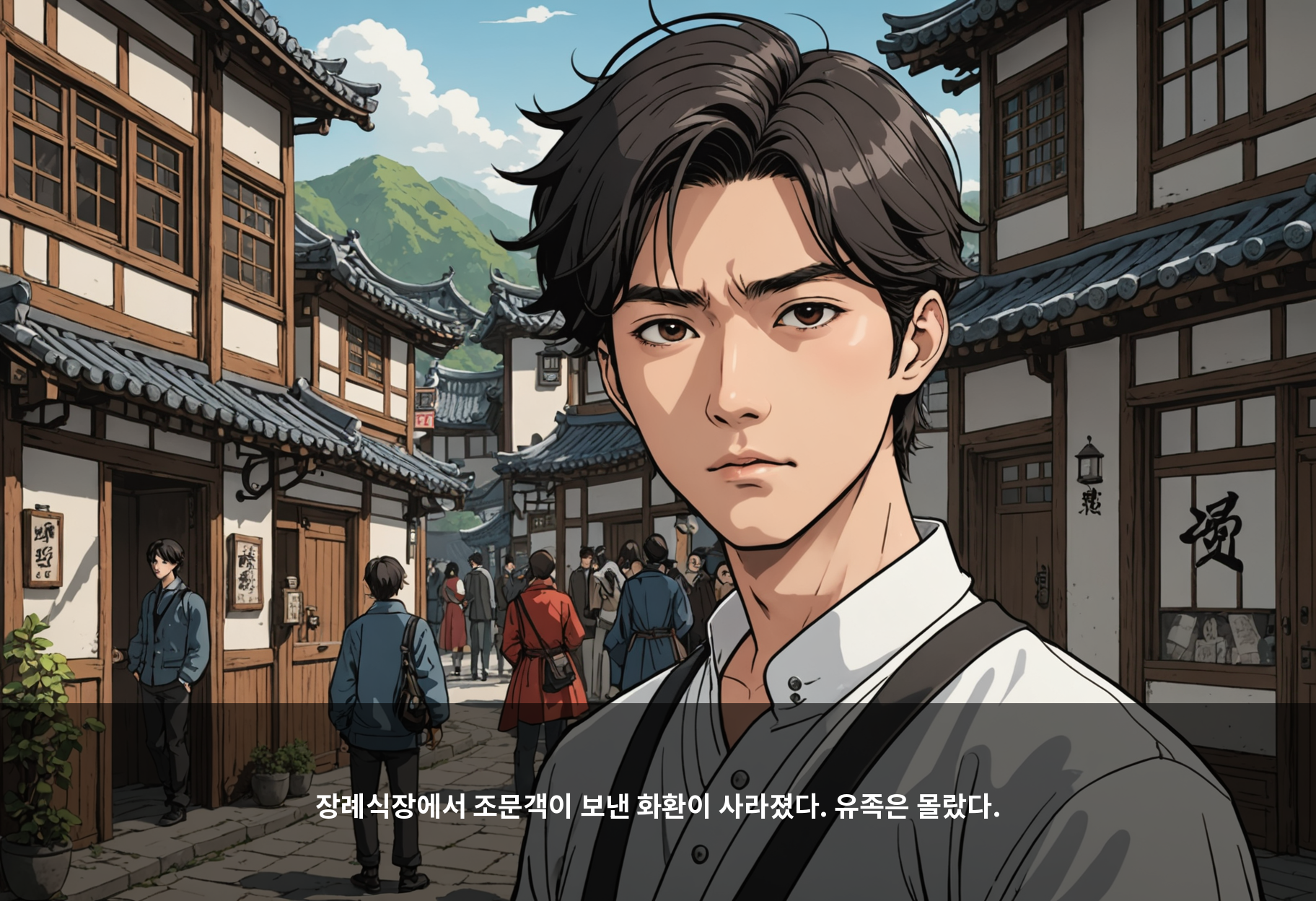 장례식장에서 조문객이 보낸 화환이 사라졌다. 유족은 몰랐다.