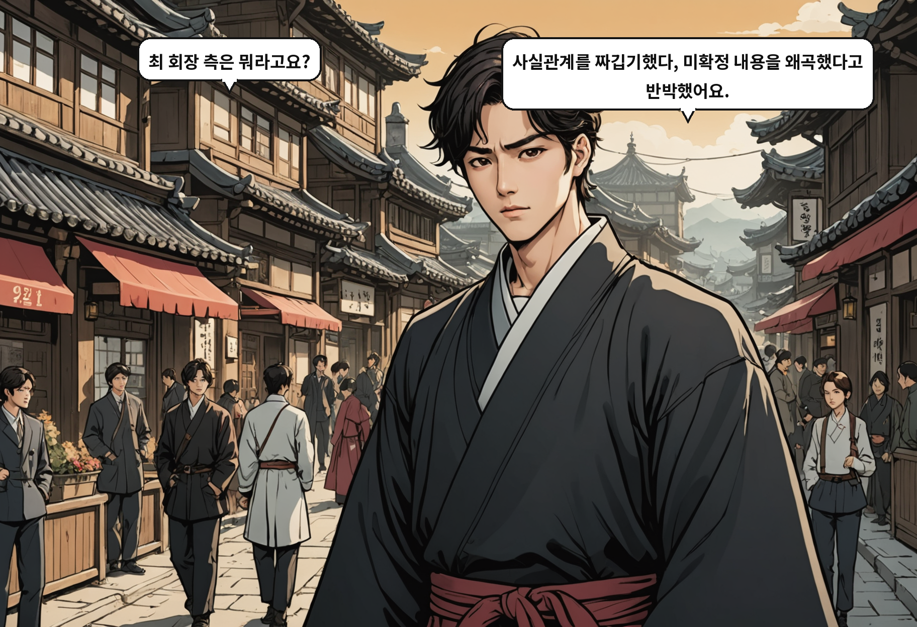A: 최 회장 측은 뭐라고요? B: 사실관계를 짜깁기했다, 미확정 내용을 왜곡했다고 반박했어요.