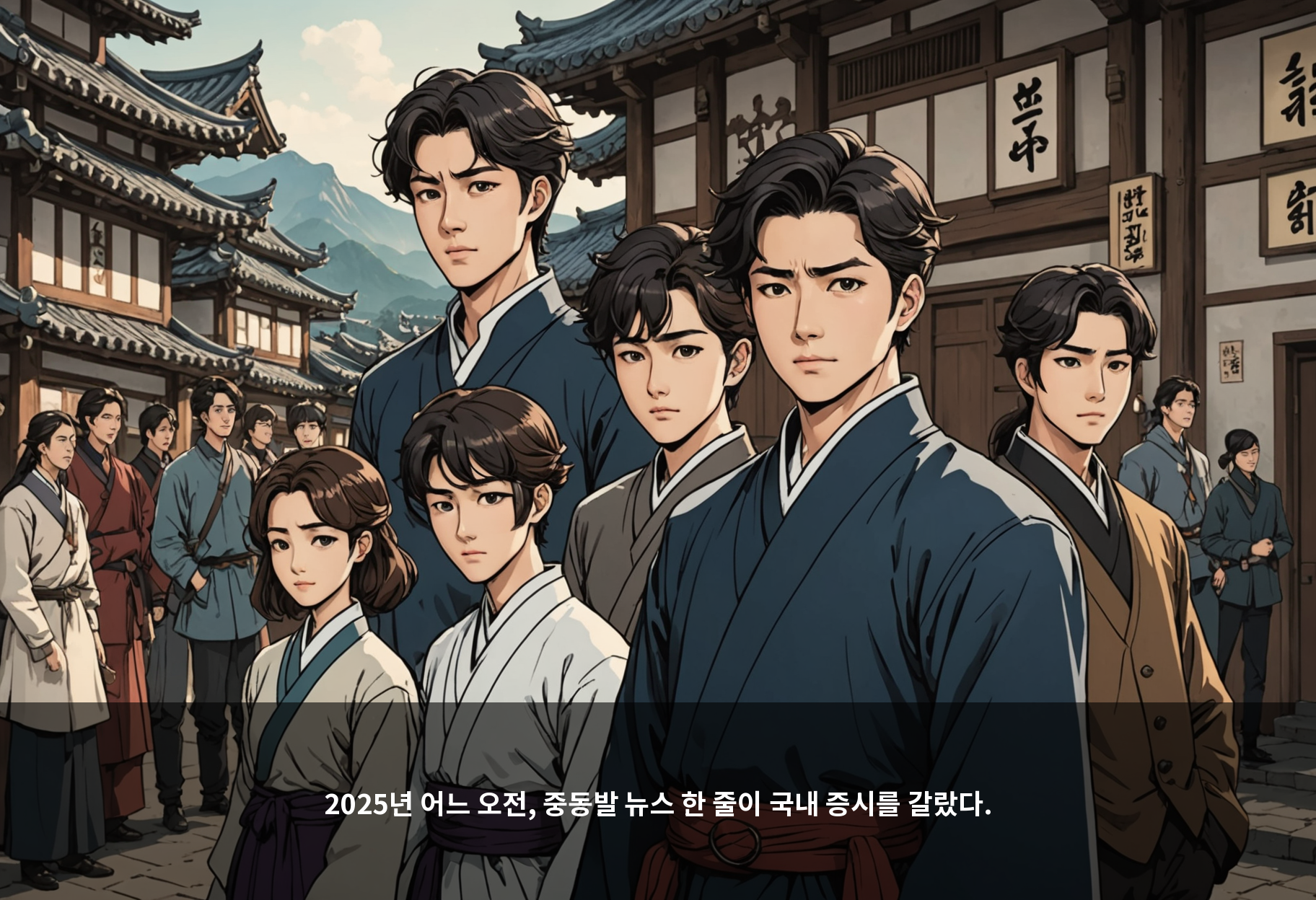 2025년 어느 오전, 중동발 뉴스 한 줄이 국내 증시를 갈랐다.