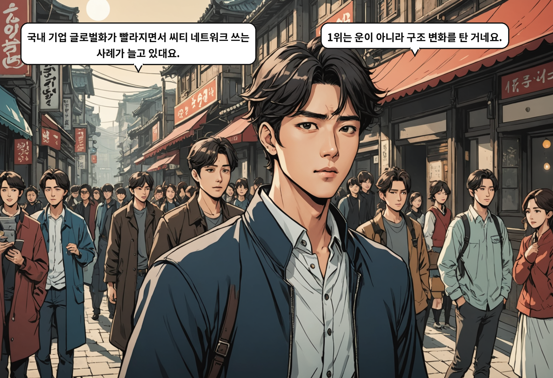 A: 국내 기업 글로벌화가 빨라지면서 씨티 네트워크 쓰는 사례가 늘고 있대요. B: 1위는 운이 아니라 구조 변화를 탄 거네요.