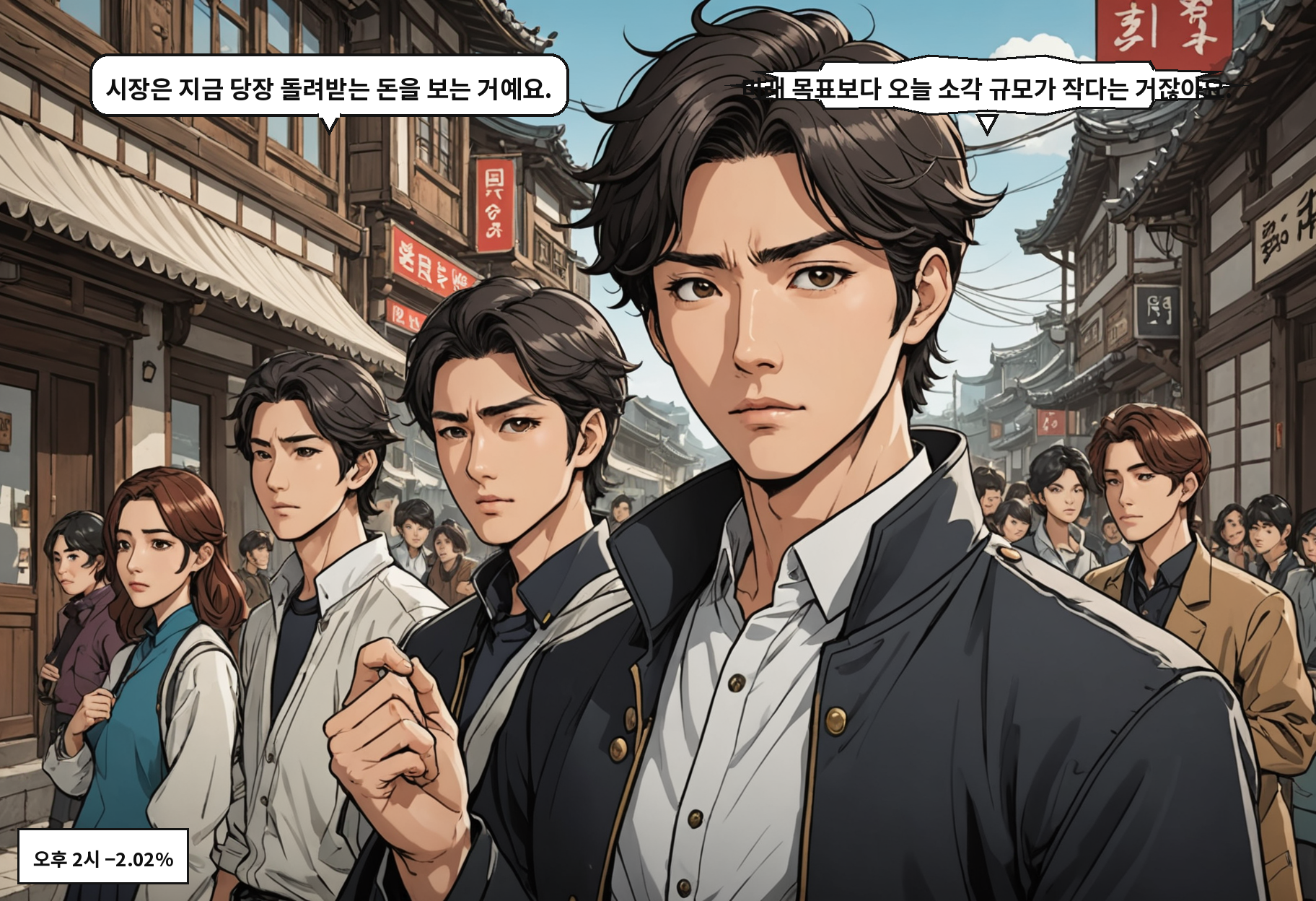 A: 시장은 지금 당장 돌려받는 돈을 보는 거예요. B: 미래 목표보다 오늘 소각 규모가 작다는 거잖아요.