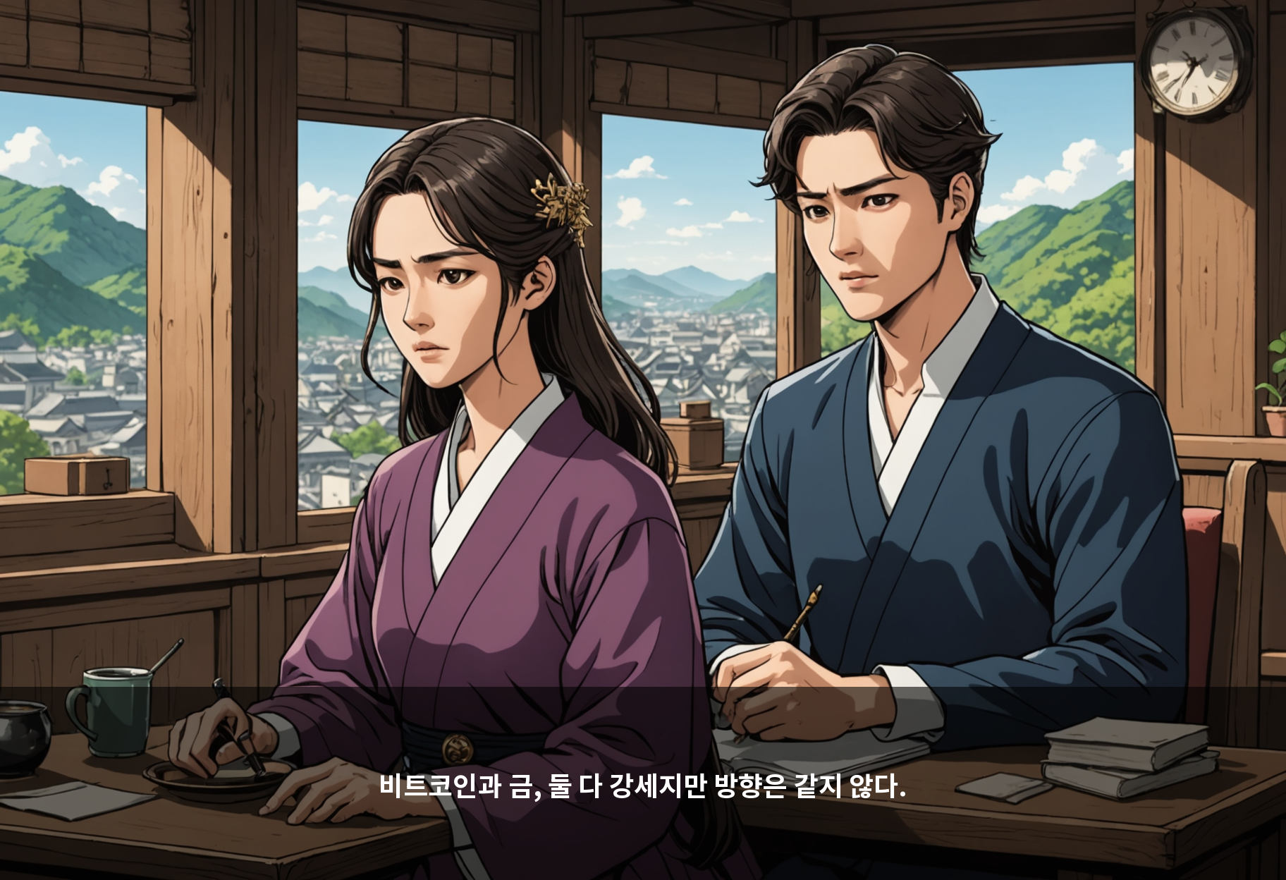 비트코인과 금, 둘 다 강세지만 방향은 같지 않다.
