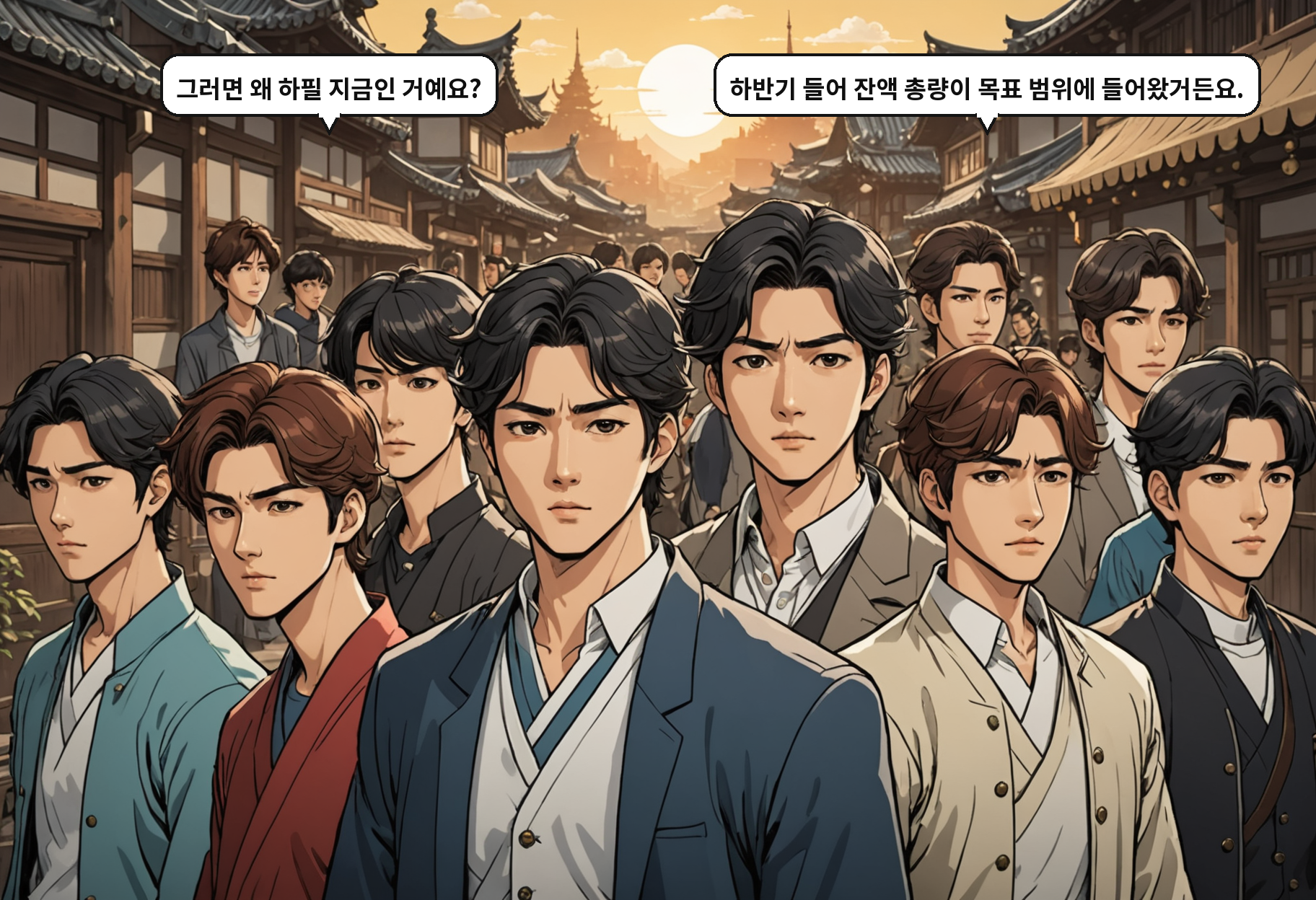 A: 그러면 왜 하필 지금인 거예요? B: 하반기 들어 잔액 총량이 목표 범위에 들어왔거든요.